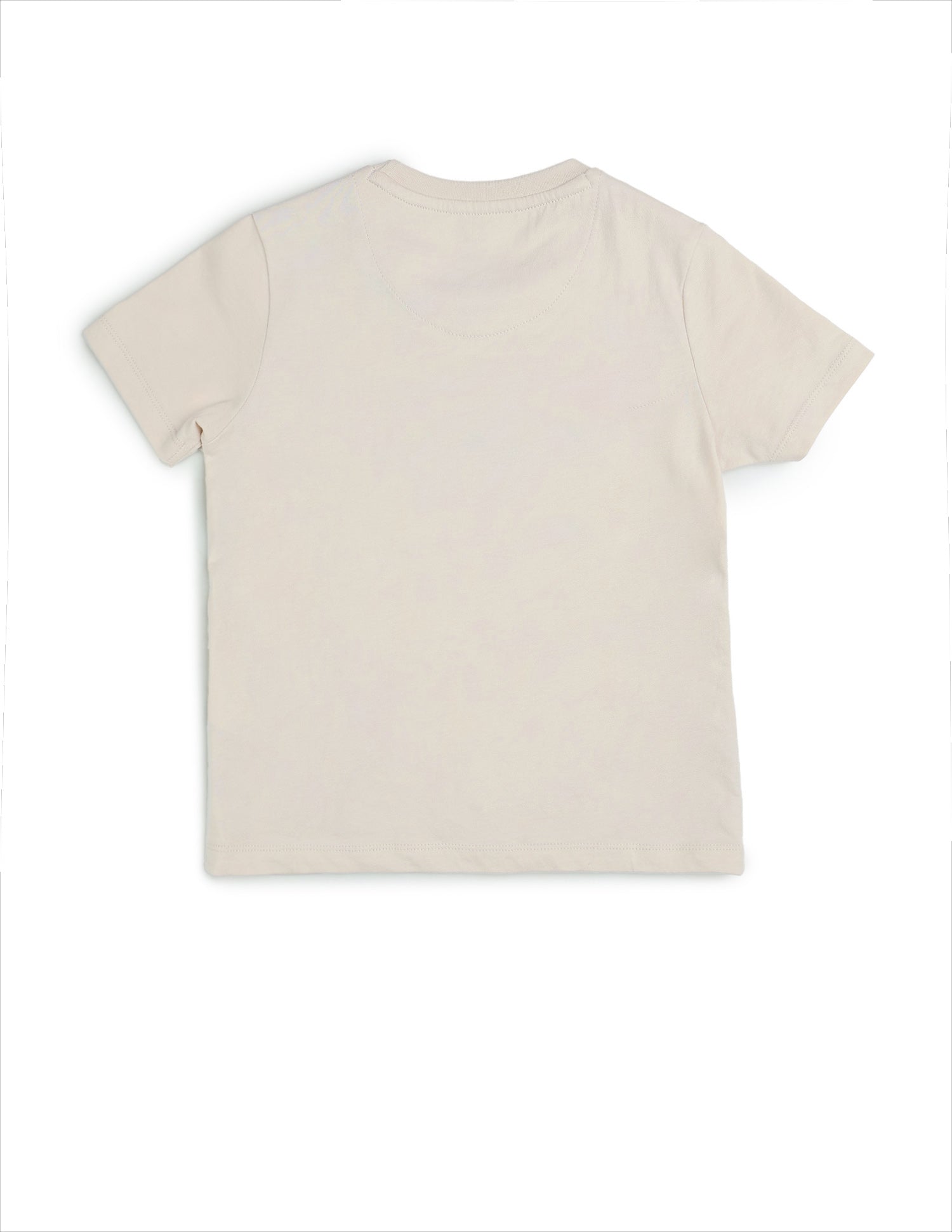 Boys Graphic Brand Printed Regular Fit T-Shirt Ecru - U.S. POLO ASSN. | Large