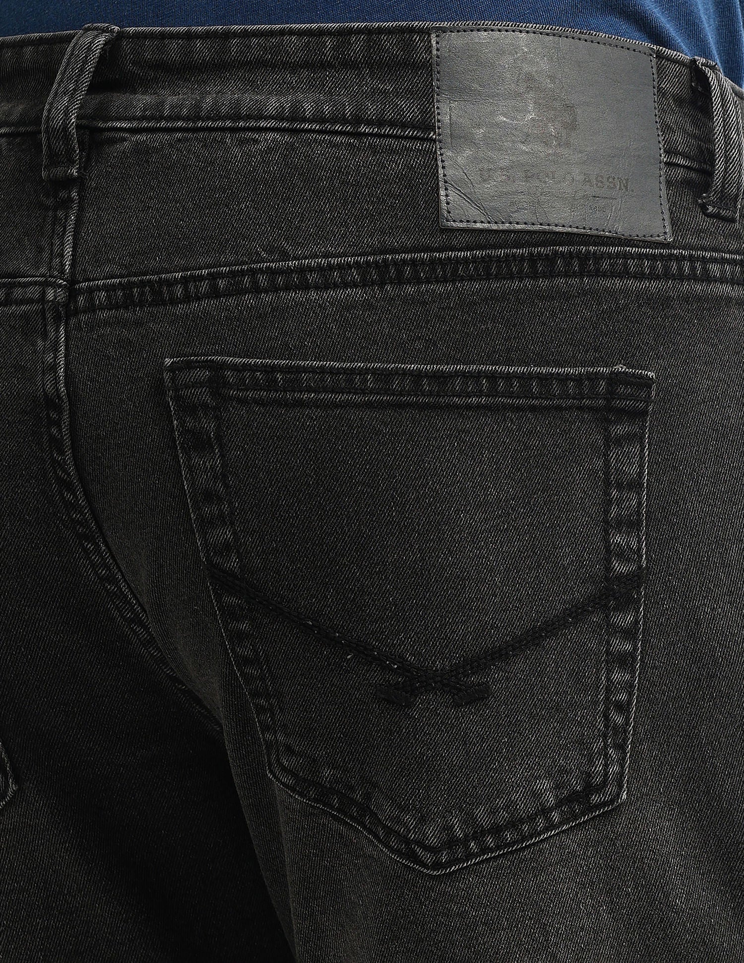 Brandon Slim Tapered Black Jeans Black - U.S. Polo Assn. India | Large
