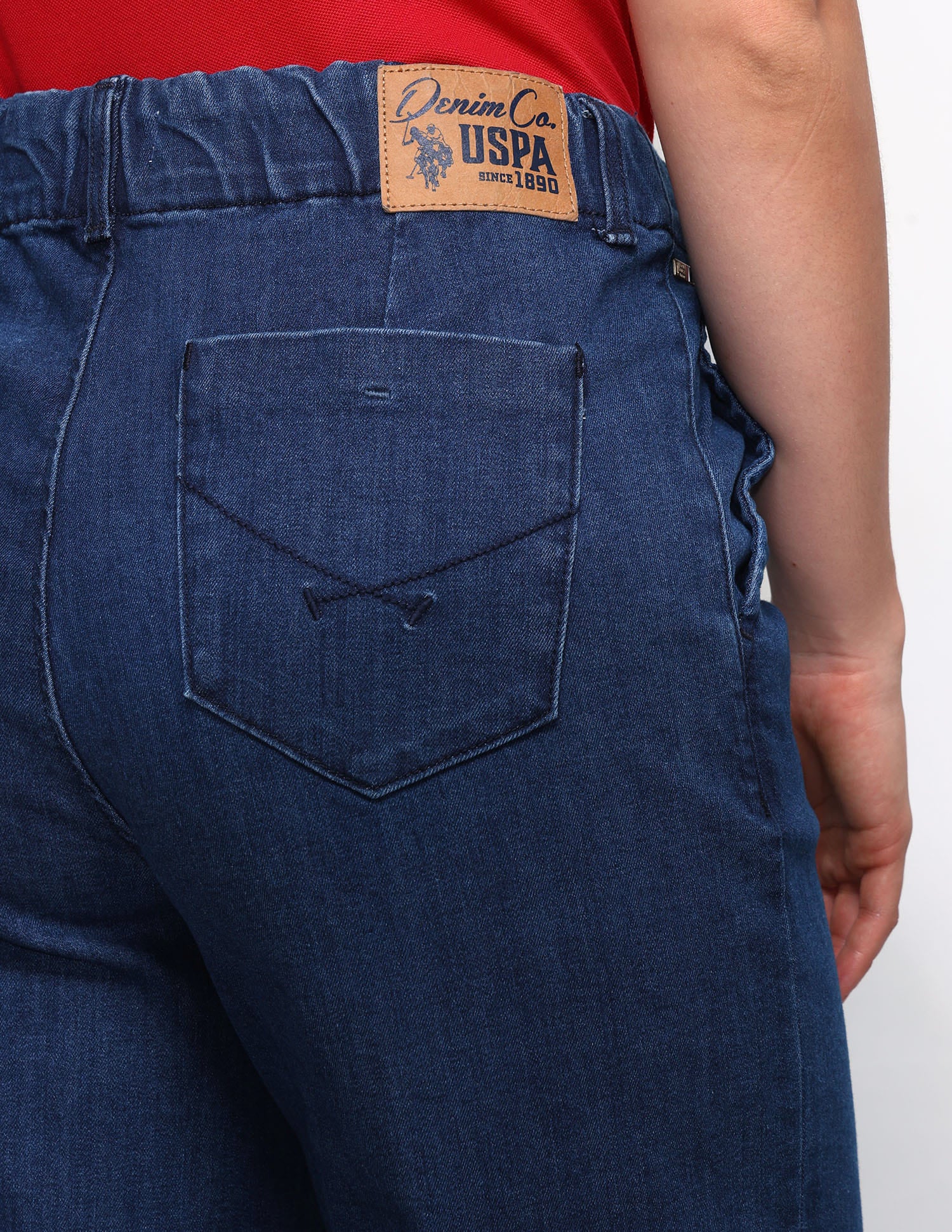 High Rise Wideleg Jeans Blue - U.S. Polo Assn. India | Large