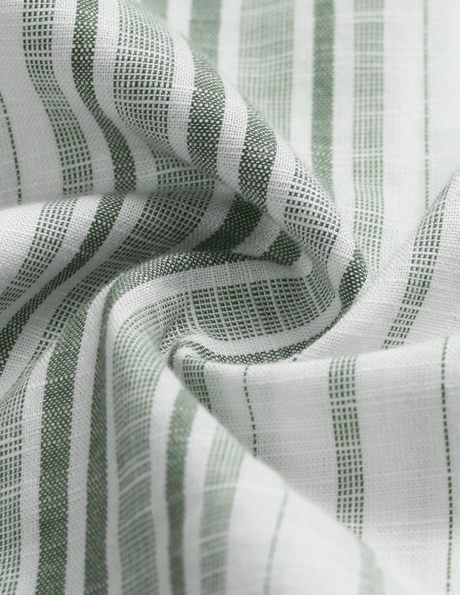 Vertical Striped Regular Fit Shirt Light Green - U.S. Polo Assn. India | Large