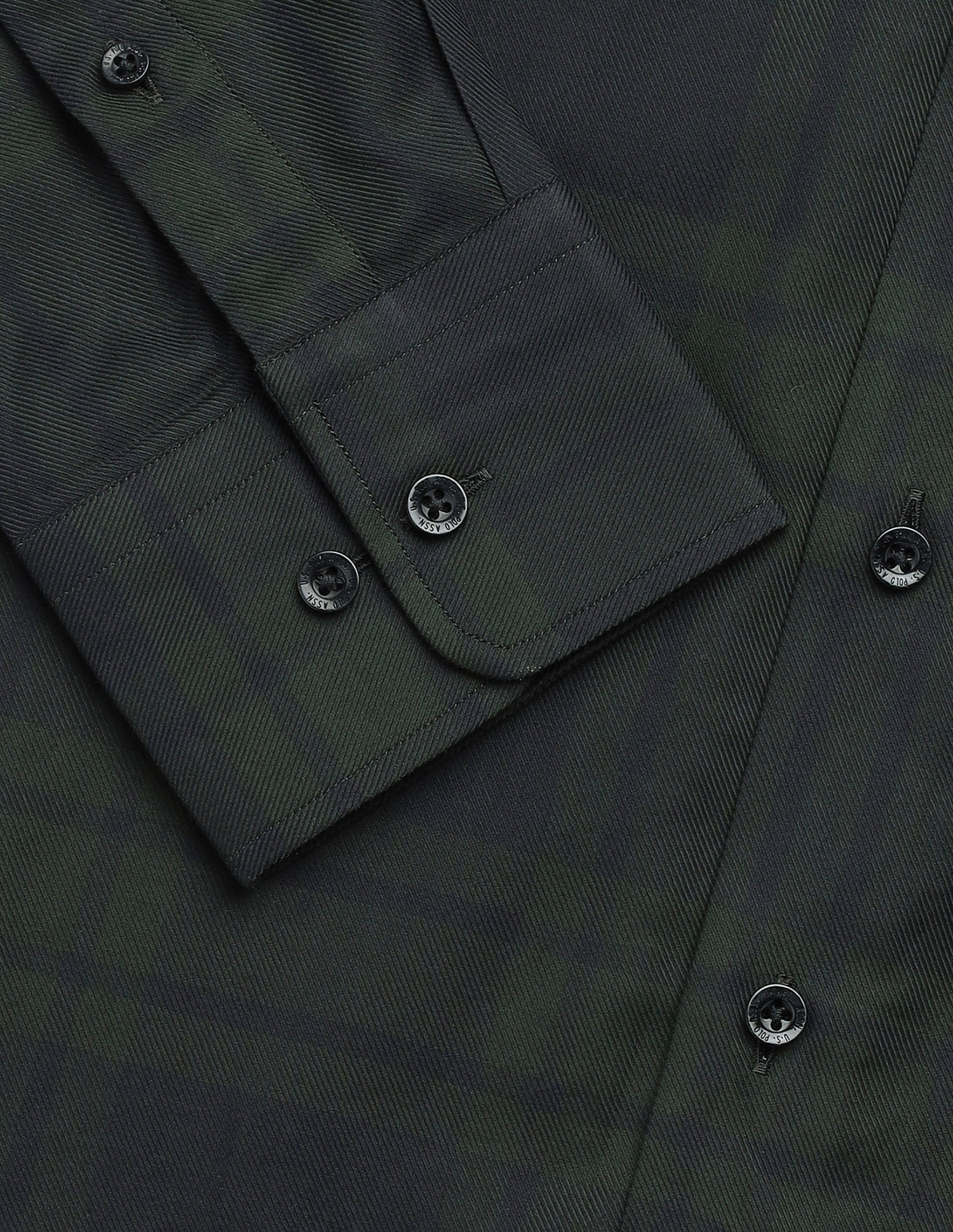 Plaid Checked Regular Fit Shirt Dark Green - U.S. Polo Assn. India | Large