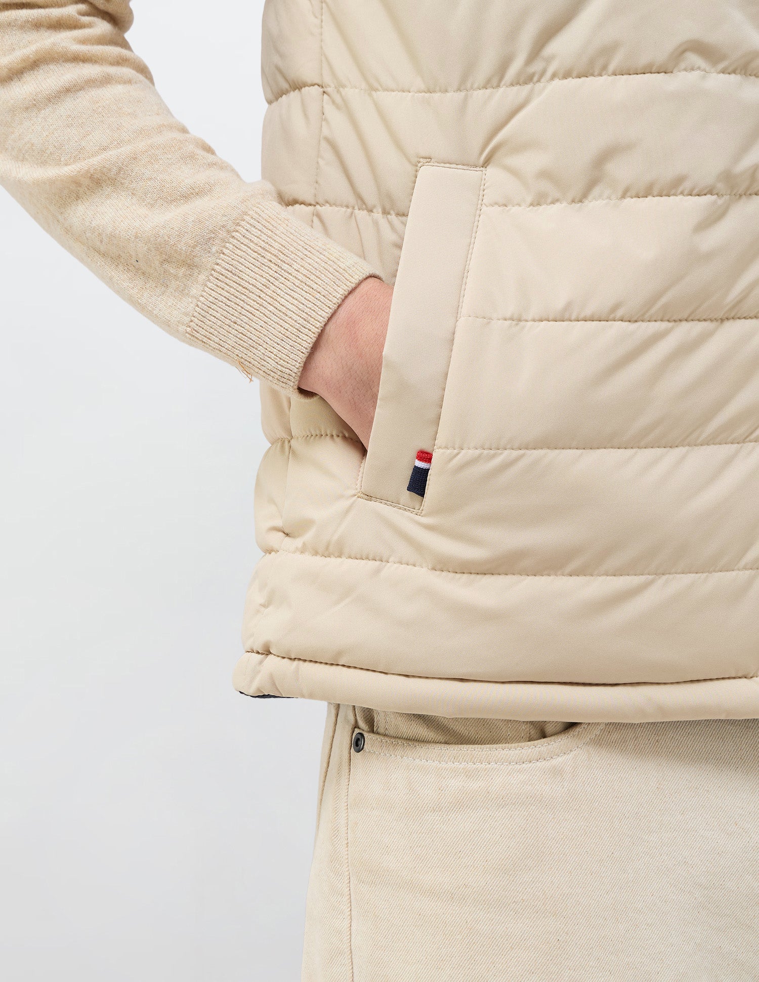 Solid Regular Fit Reversible Jacket Beige - U.S. POLO ASSN. | Large