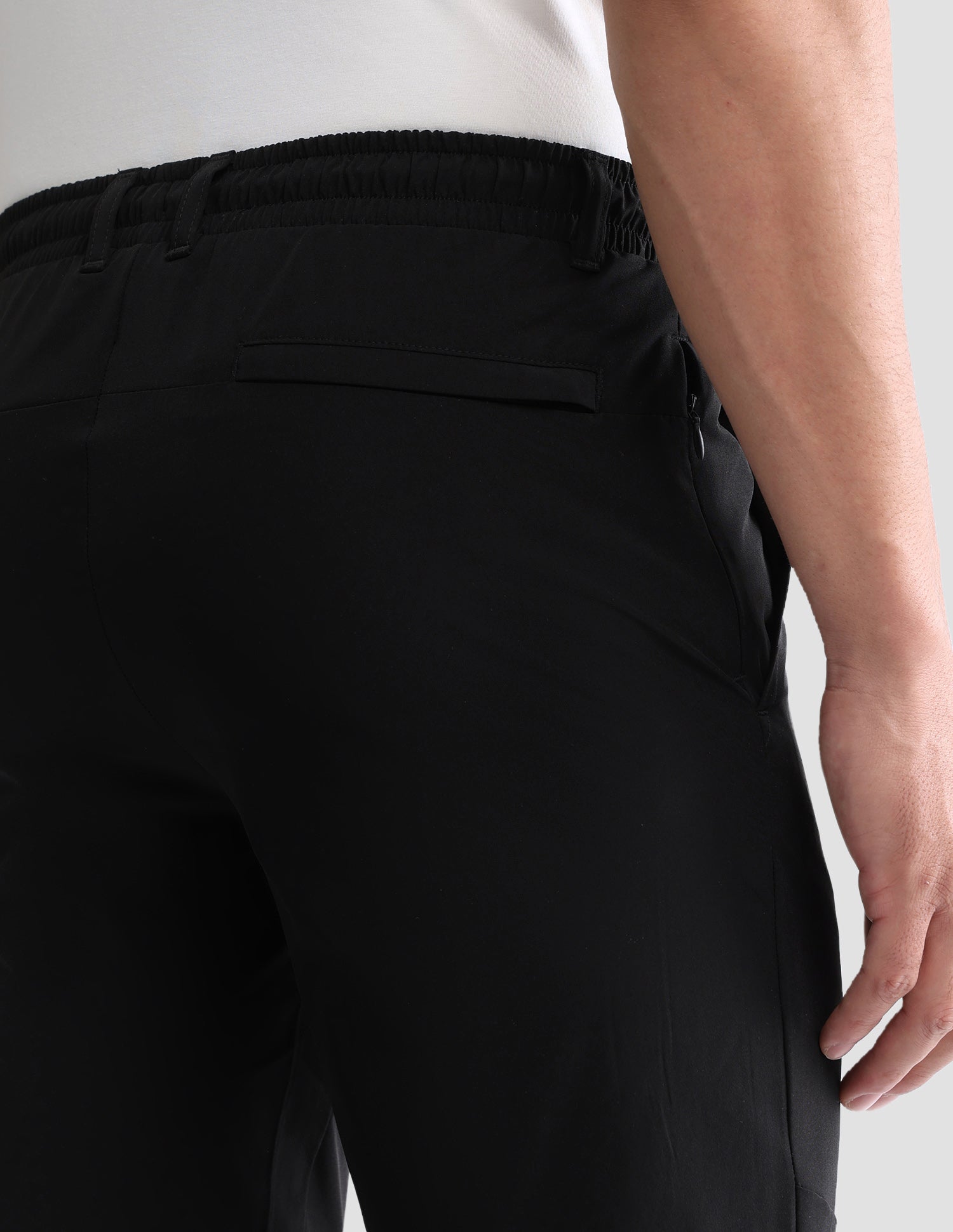 Mid Rise Regular Fit Active Track Pants Black - U.S. Polo Assn. India | Large