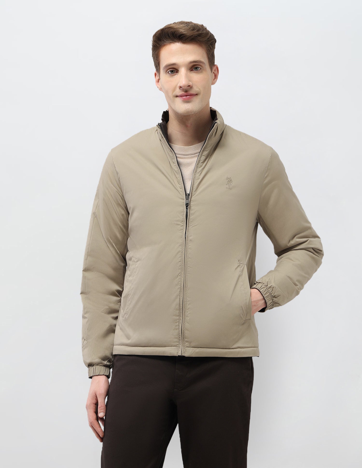 Reversible Puffer Jacket Choco - U.S. Polo Assn. India | Large