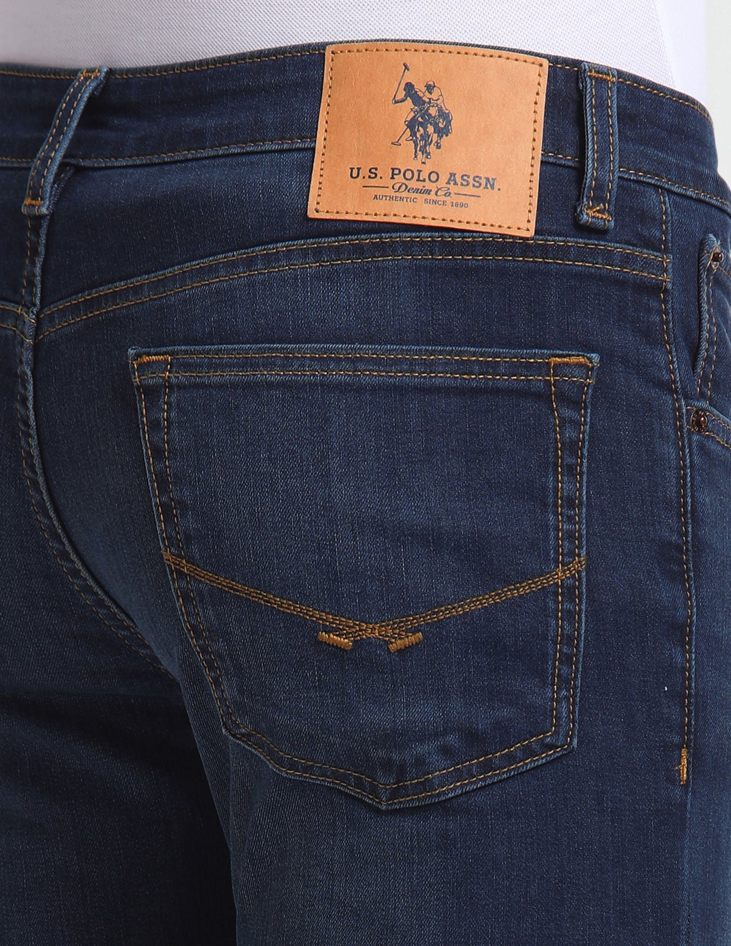 Regallo Skinny Fit Blue Jeans Blue - U.S. Polo Assn. India | Large