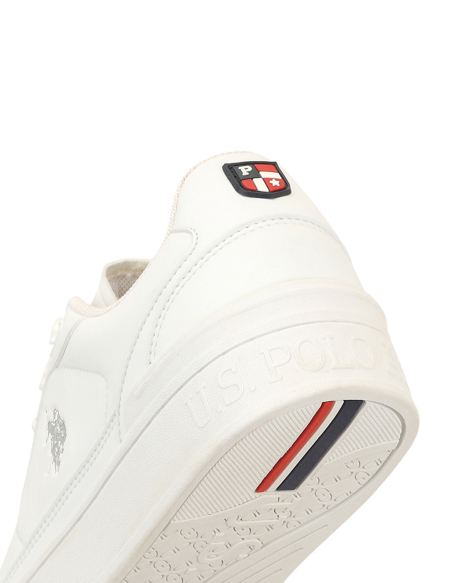 Men Round Toe Crest Sneakers White - U.S. POLO ASSN. | Large