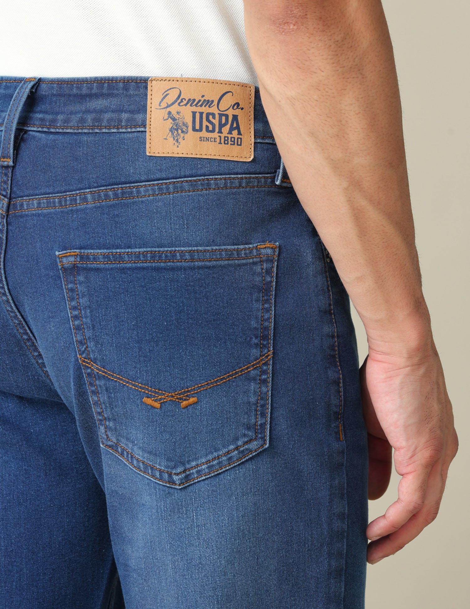 Harold Slim Straight Fit Blue Jeans Indigo - U.S. POLO ASSN. | Large