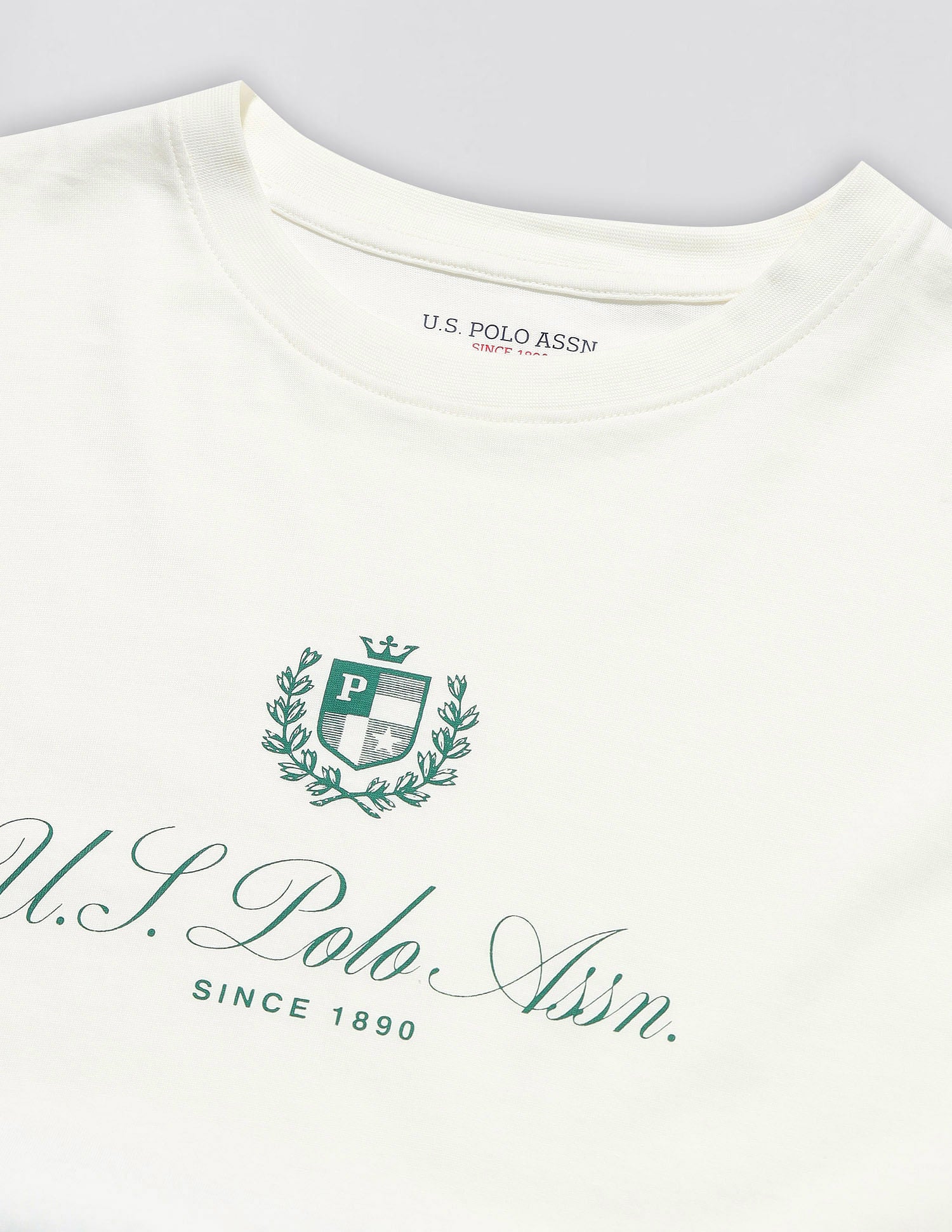 Regular Fit Brand Printed Lounge T-Shirt Off White - U.S. POLO ASSN. | Large