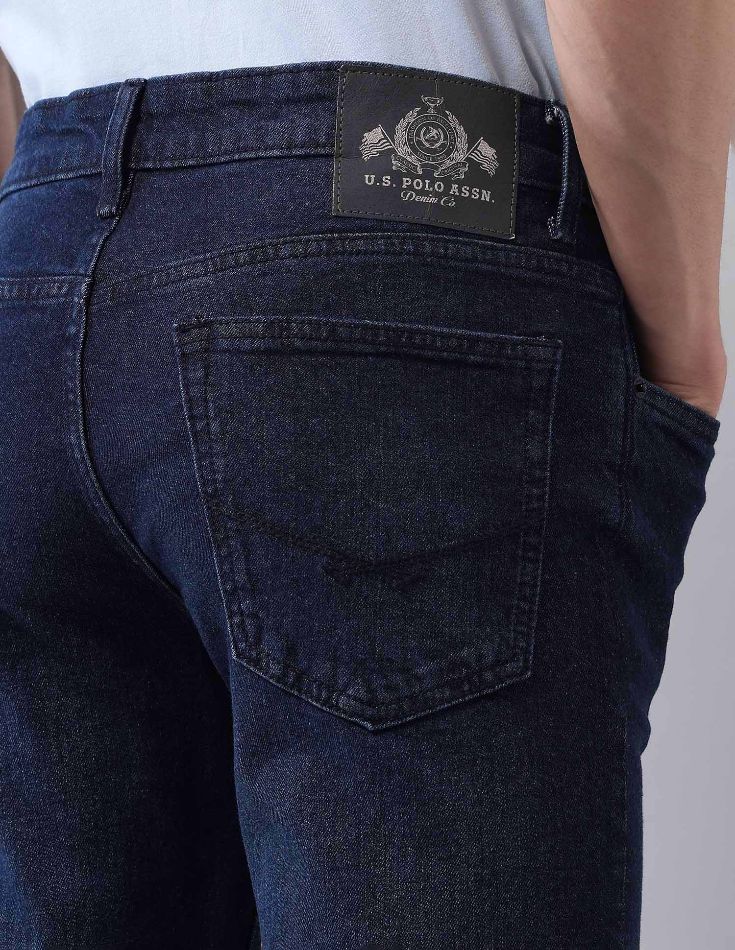 Regallo Skinny Fit Blue Jeans Blue - U.S. Polo Assn. India | Large