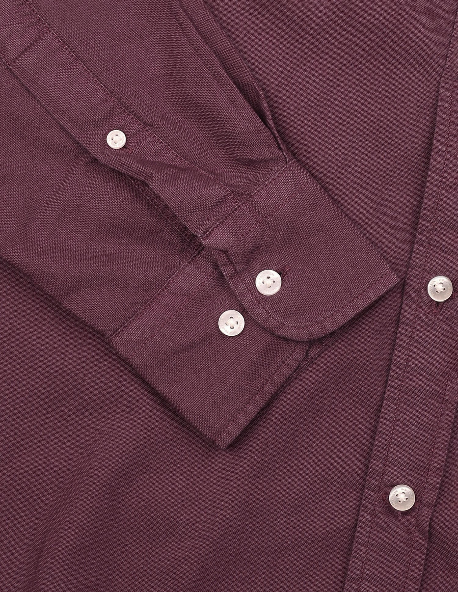 Oxford Tailored Fit Button-Down Collar Shirt Wine - U.S. Polo Assn. India | Large