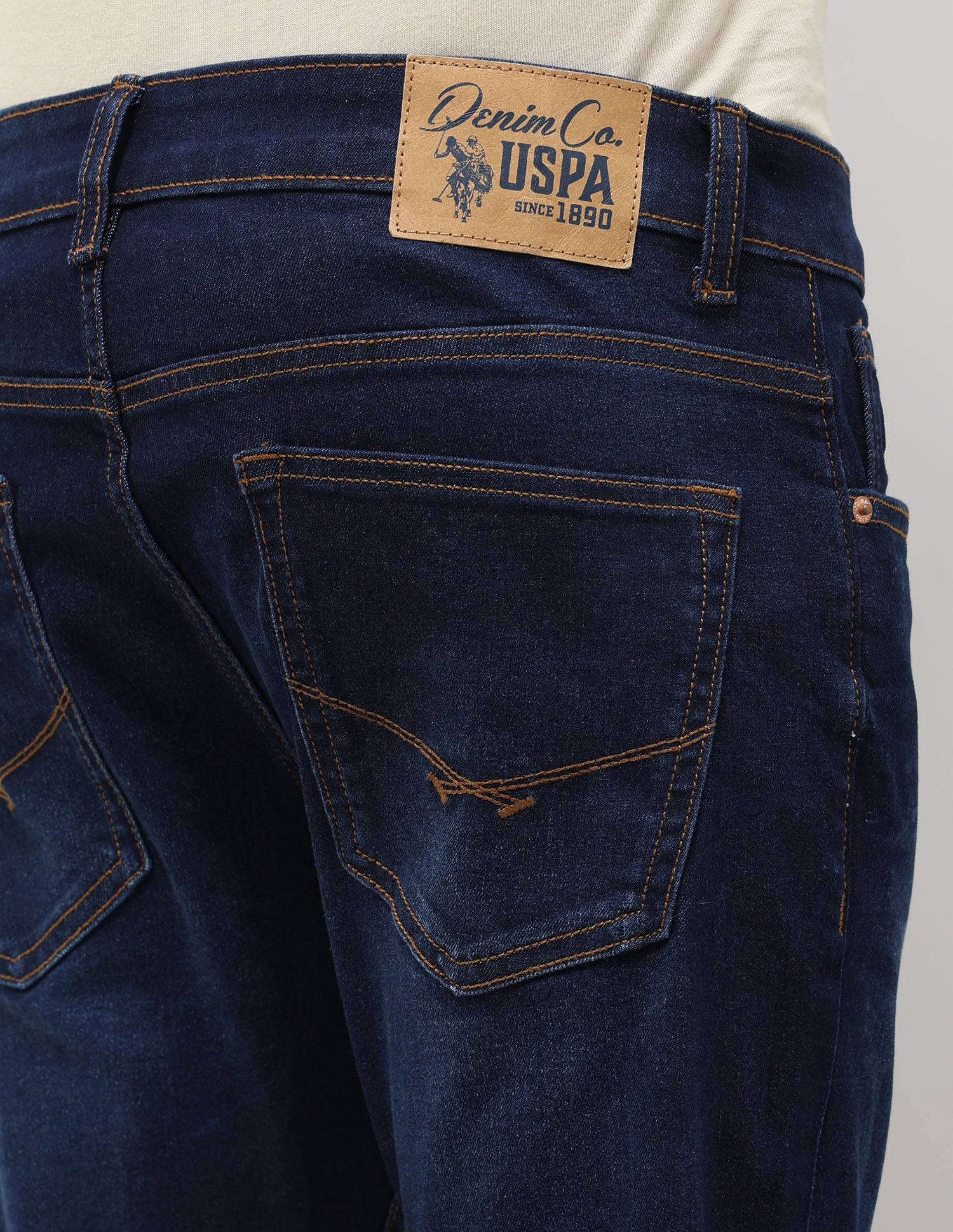 Henry Tapered Fit Blue Jeans Dark Indigo - U.S. Polo Assn. India | Large