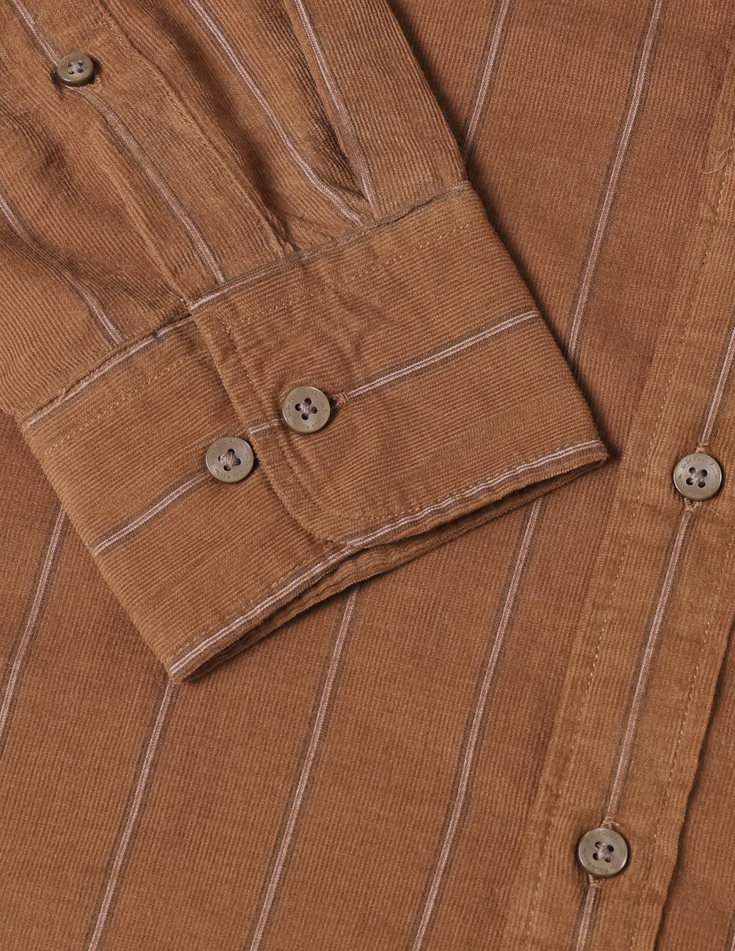 Corduroy Tailored Fit Shirt Rust - U.S. Polo Assn. India | Large