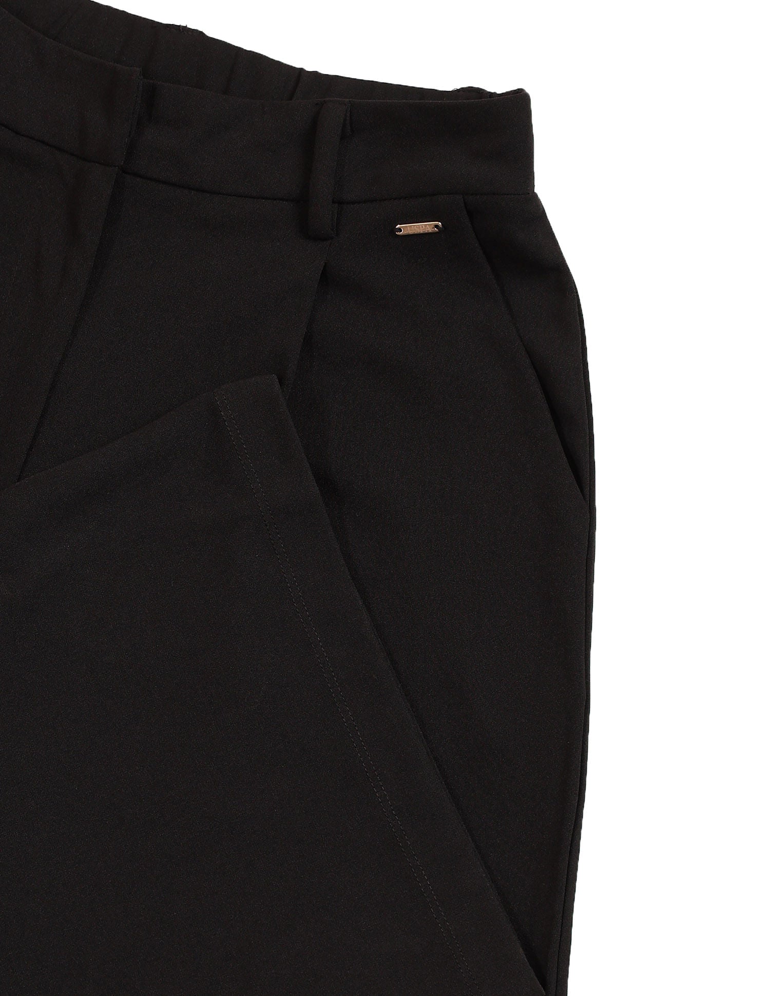 High Rise Wide Leg Trousers Black - U.S. POLO ASSN. | Large