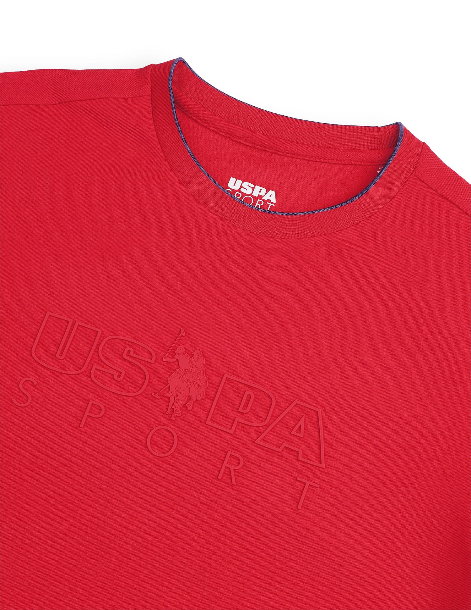 Brand Embossed Regular Fit Active Sweatshirt Red - U.S. Polo Assn. India | Large