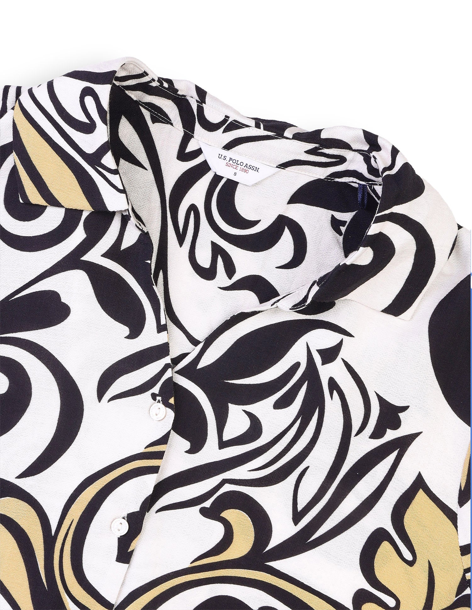 Abstract Printed Relaxed Fit Shirt Multicolour - U.S. Polo Assn. India | Large