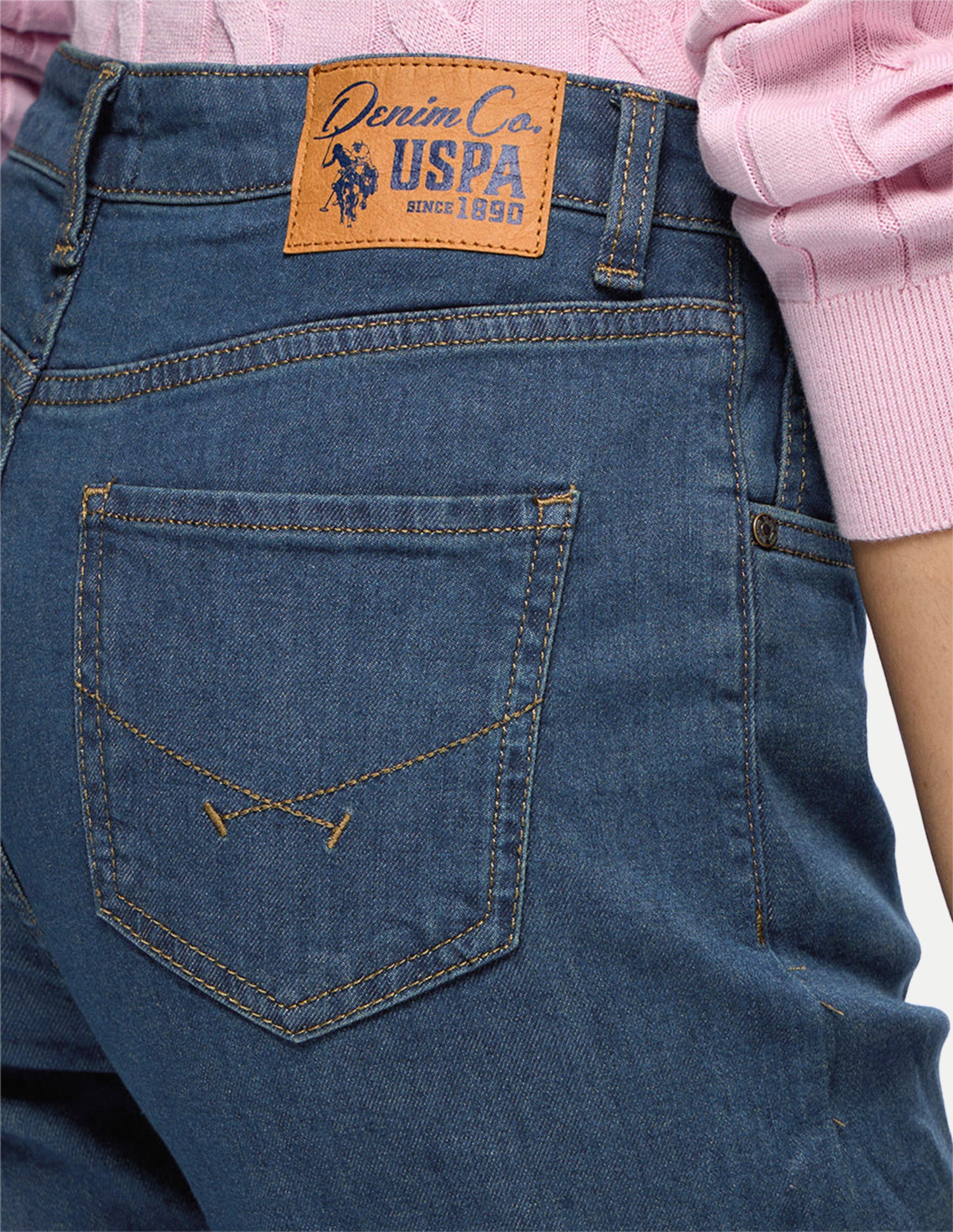 Straight Fit Blue Jeans Blue - U.S. Polo Assn. India | Large