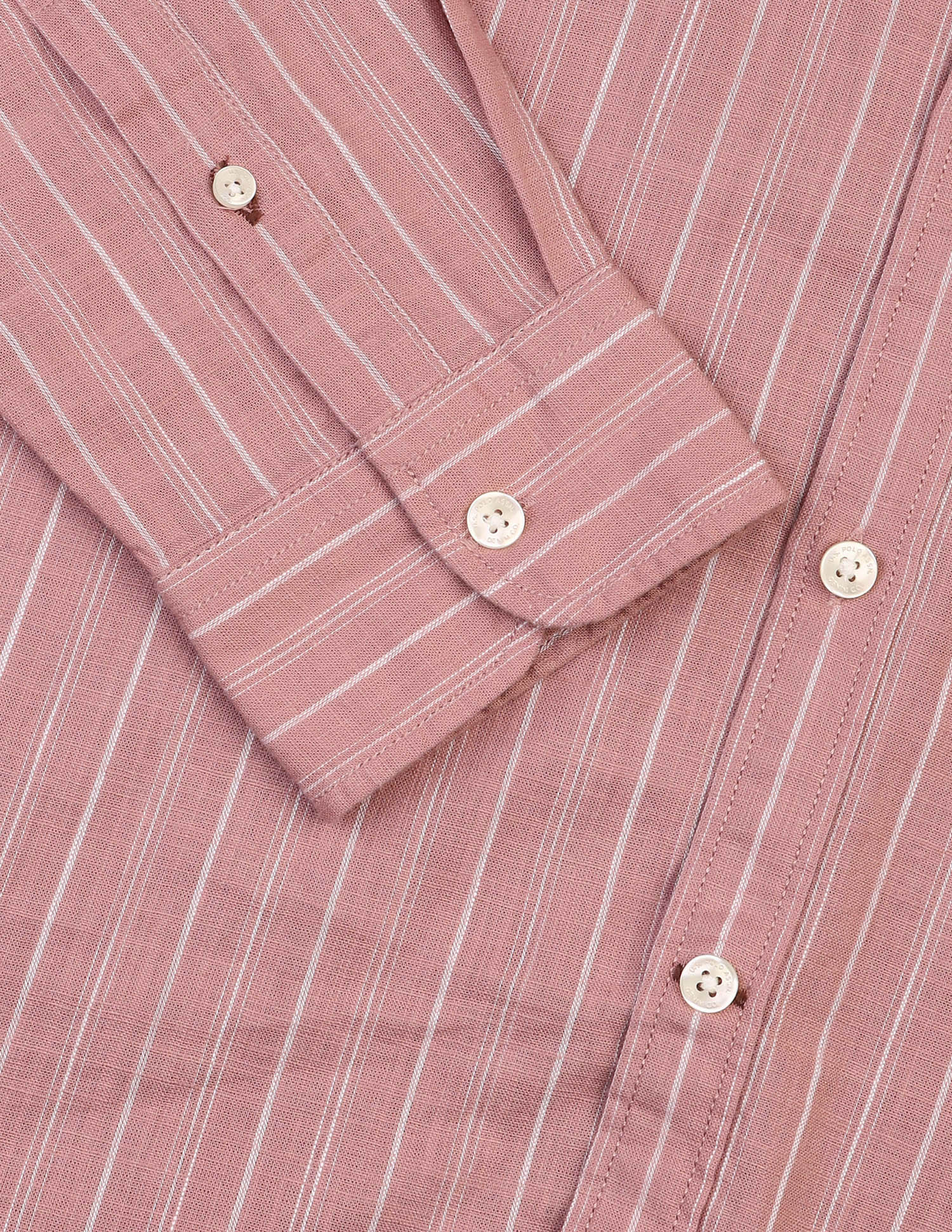 Vertical Striped Regular Fit Shirt Pink - U.S. Polo Assn. India | Large