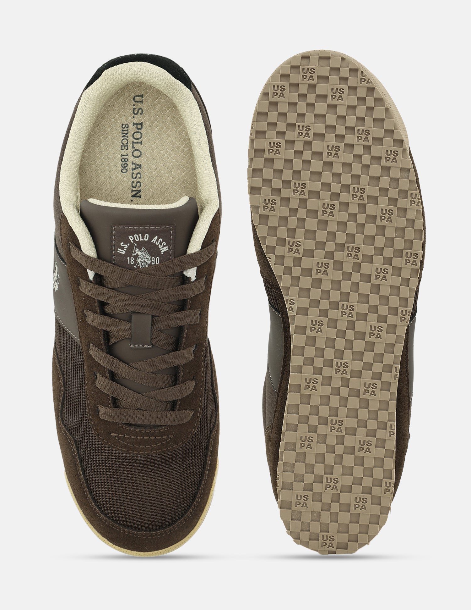 Round Toe Chukker 4 Suede Sneakers Brown - U.S. Polo Assn. India | Large