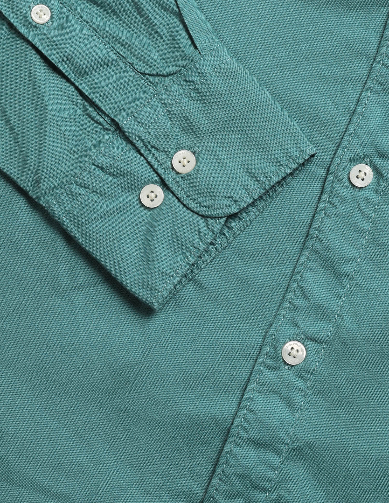 Solid Tailored Fit Shirt Green - U.S. Polo Assn. India | Large