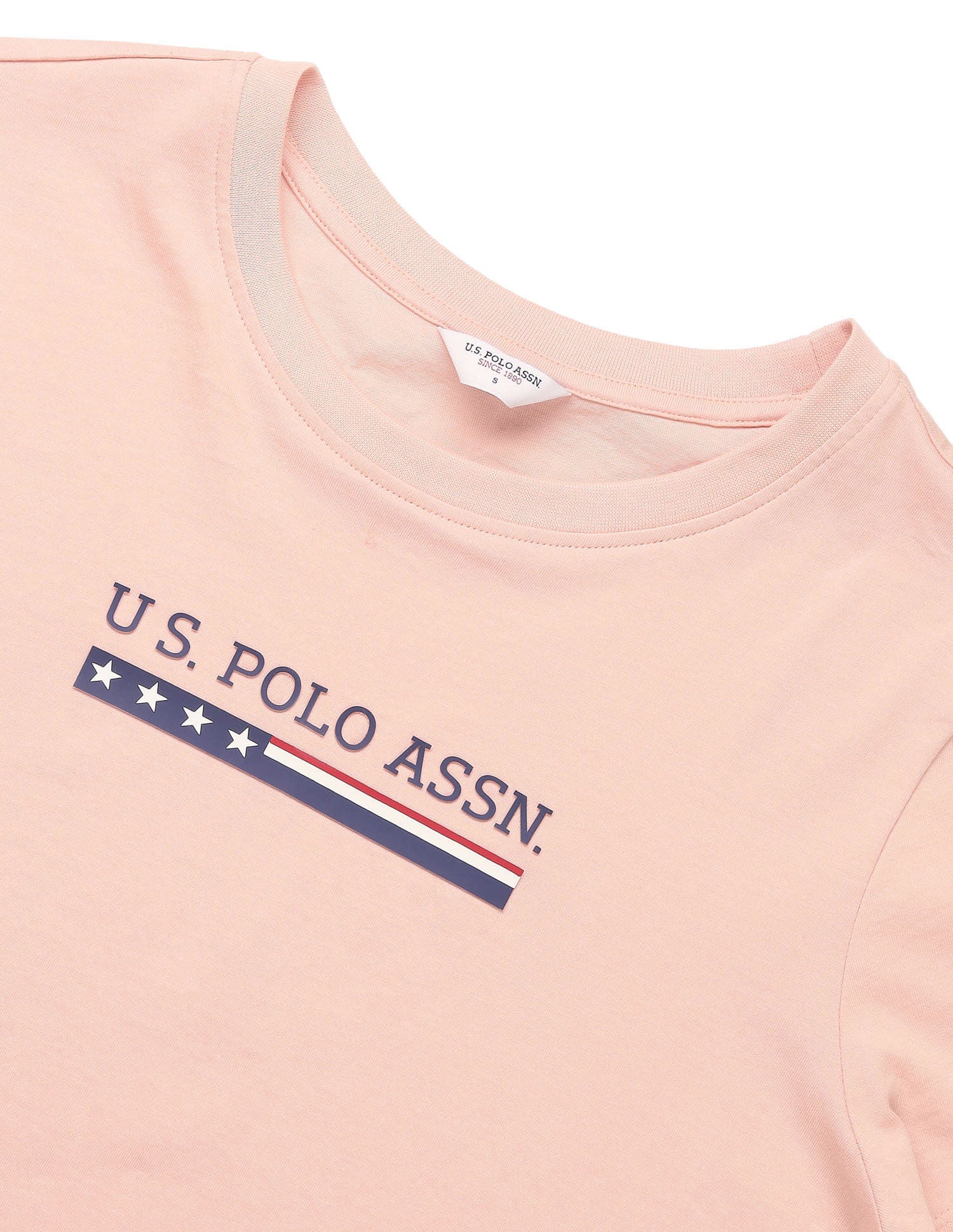 Regular Fit Brand Printed T-Shirt Pink - U.S. POLO ASSN. | Large