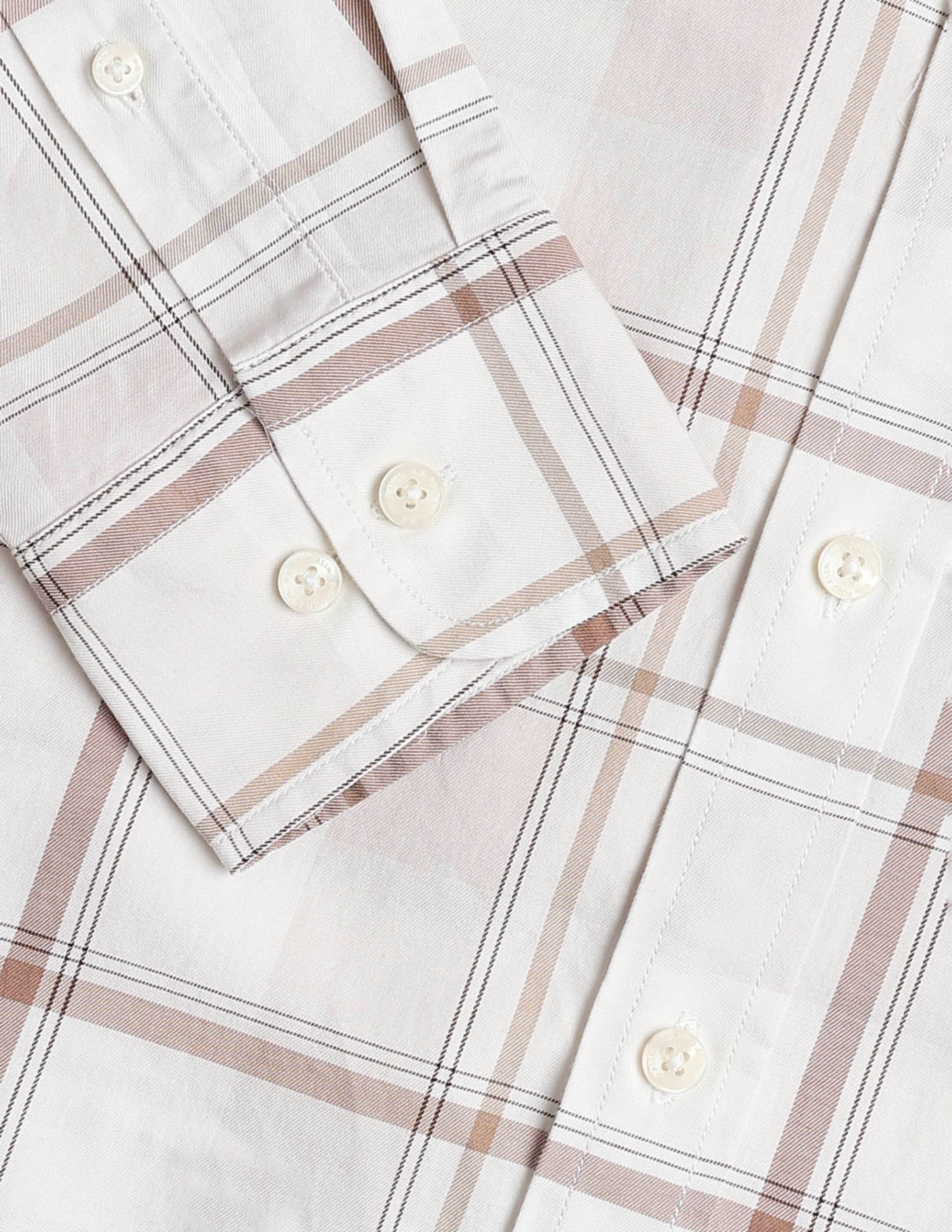 Twill Tailored Fit Shirt Beige - U.S. POLO ASSN. | Large