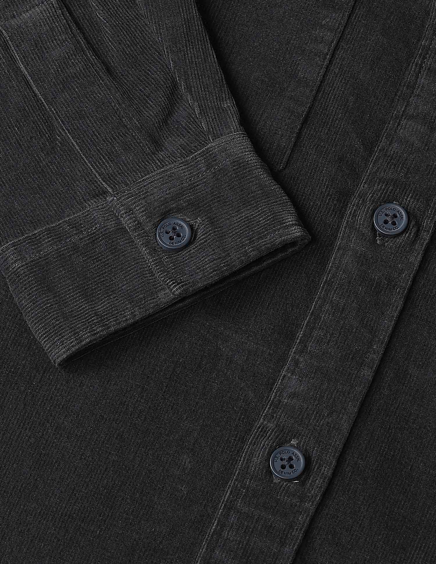 Solid Regular Fit Shirt Black - U.S. Polo Assn. India | Large