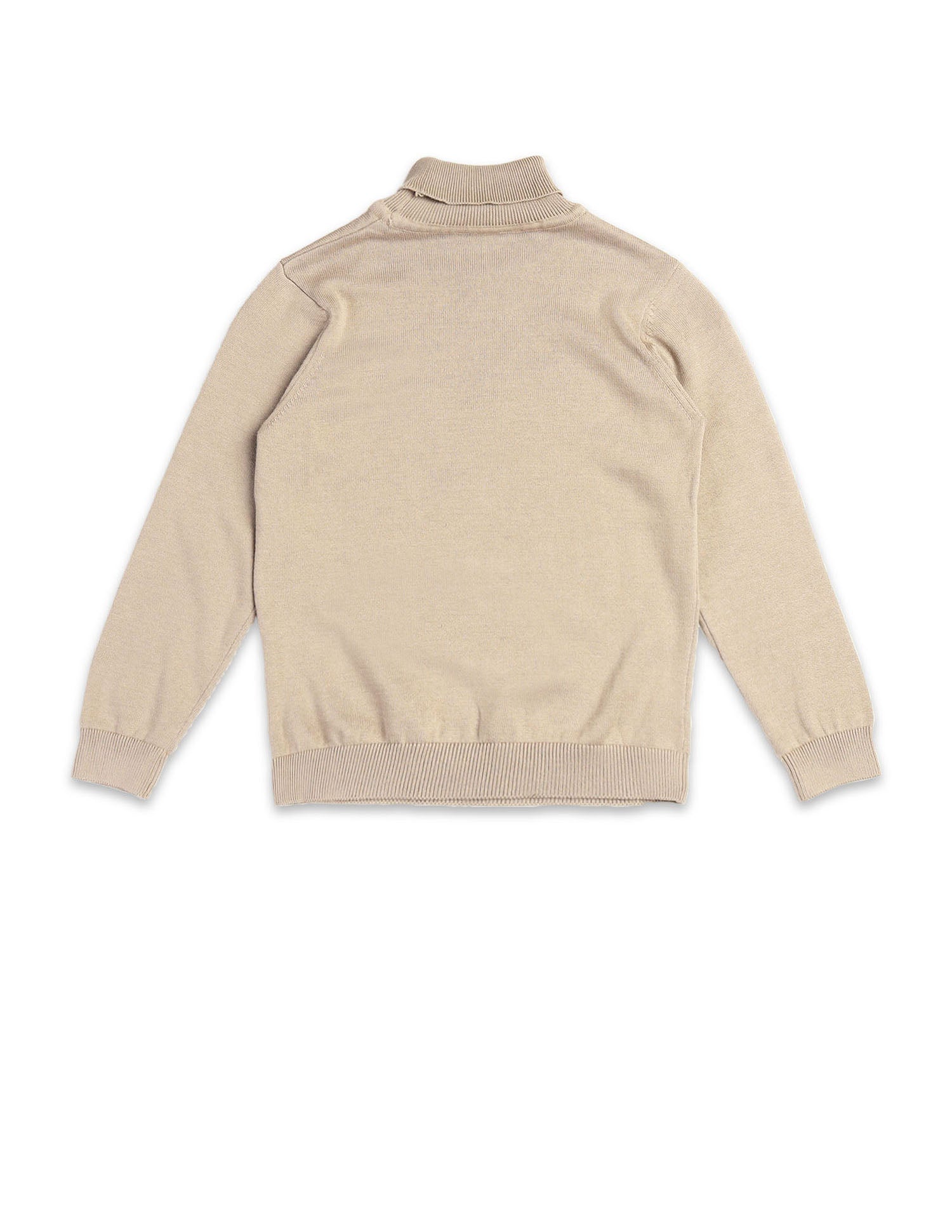 Boys Brand Printed Regular Fit Sweater Beige - U.S. Polo Assn. India | Large