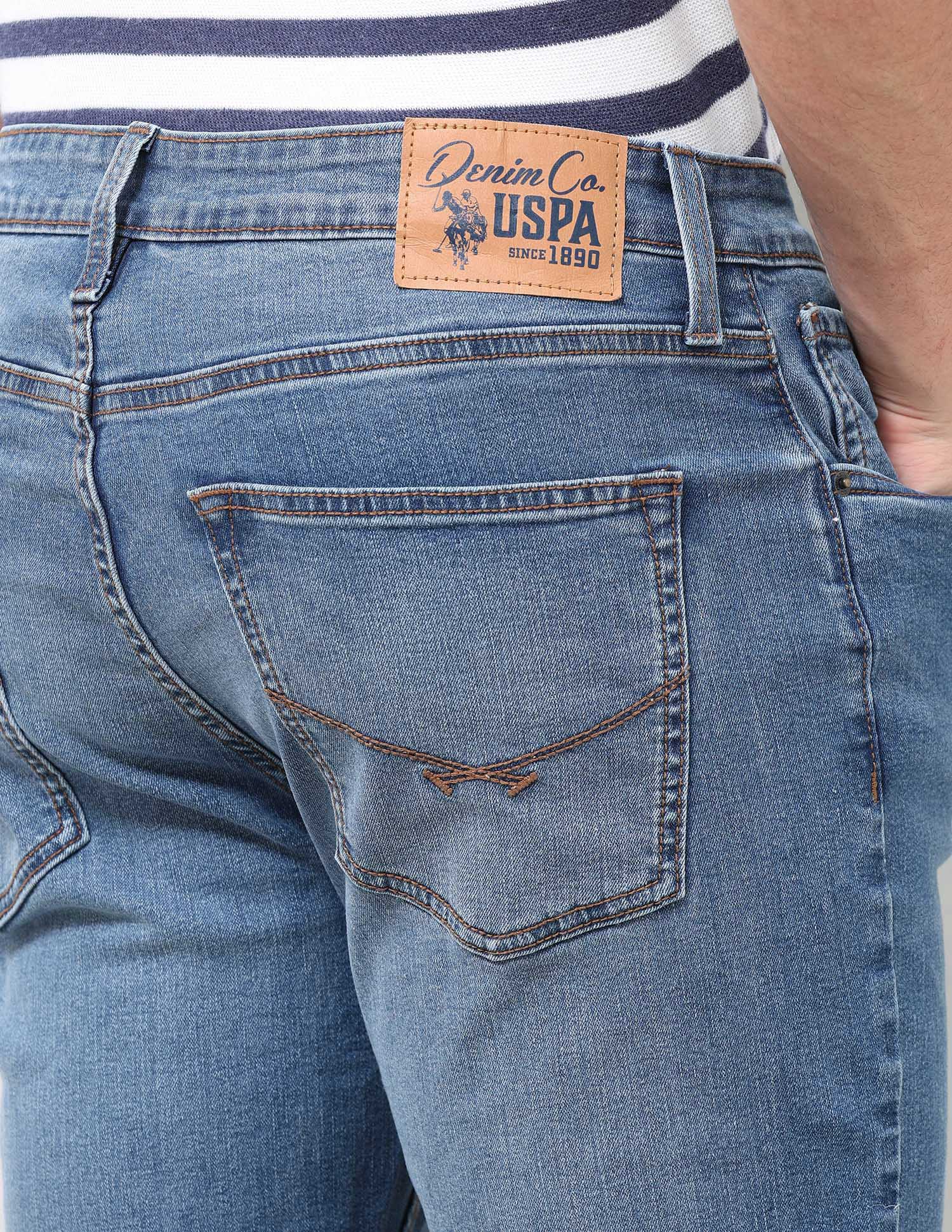 Harold Slim Straight Fit Blue Jeans Dark Indigo - U.S. Polo Assn. India | Large