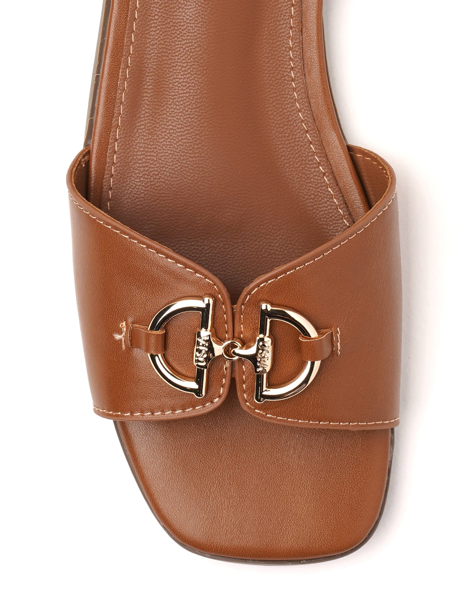 Vamp Strap Chiara Sandals Tan - U.S. Polo Assn. India | Large