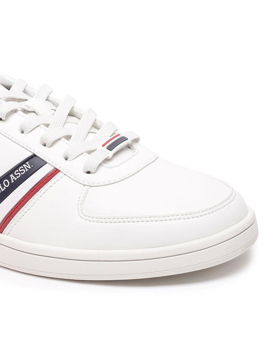 Men Brand Stripe Alco Sneakers White - U.S. POLO ASSN. | Large