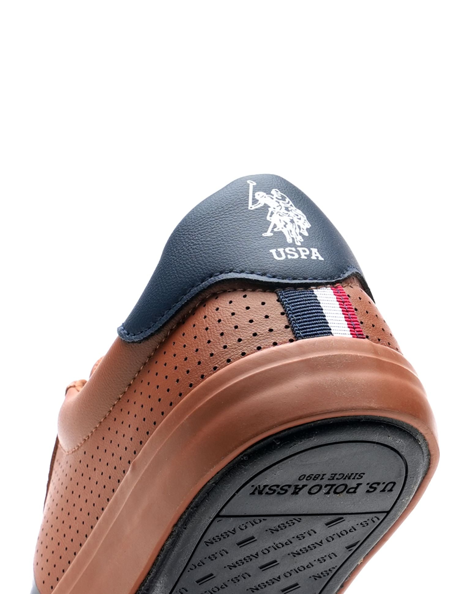 Men Perforated Capron 2.0 Sneakers Tan - U.S. Polo Assn. India | Large