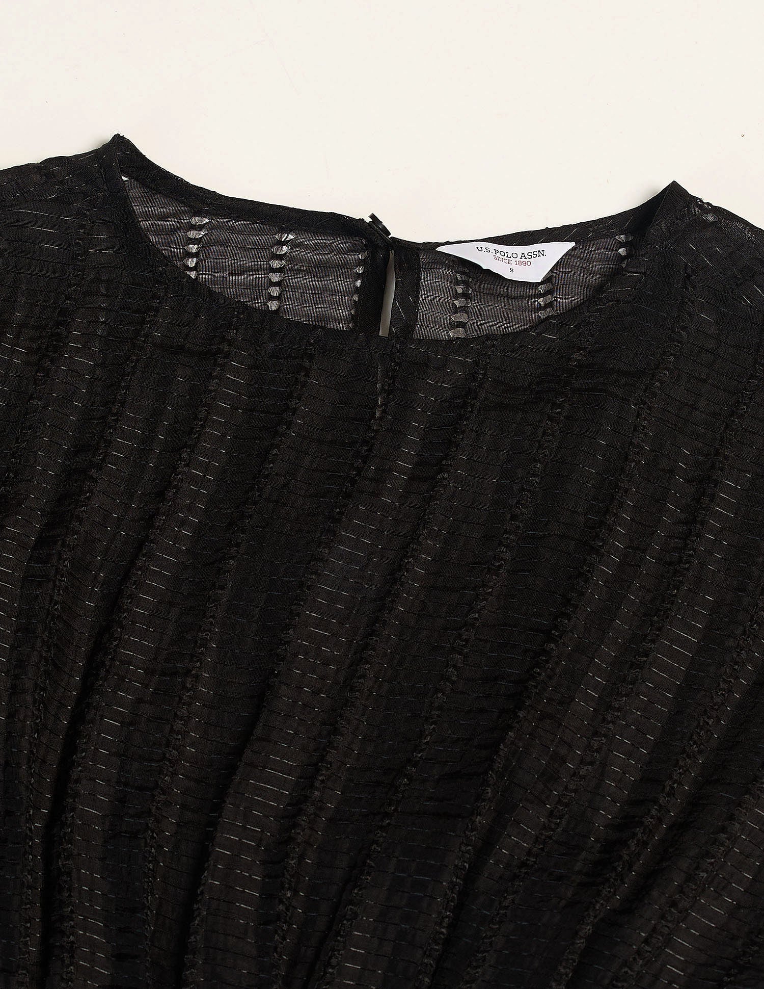 Extended Shoulder Dress Black - U.S. POLO ASSN. | Large