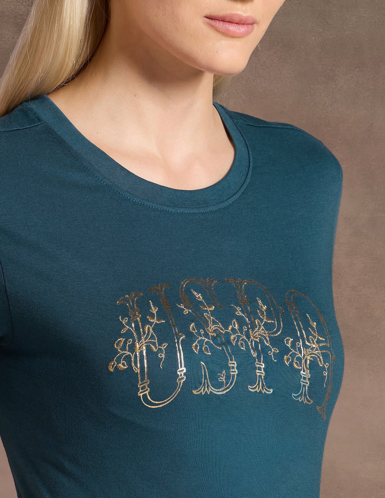 Regular Fit Embroidered Cotton T-Shirt Blue - U.S. POLO ASSN. | Large