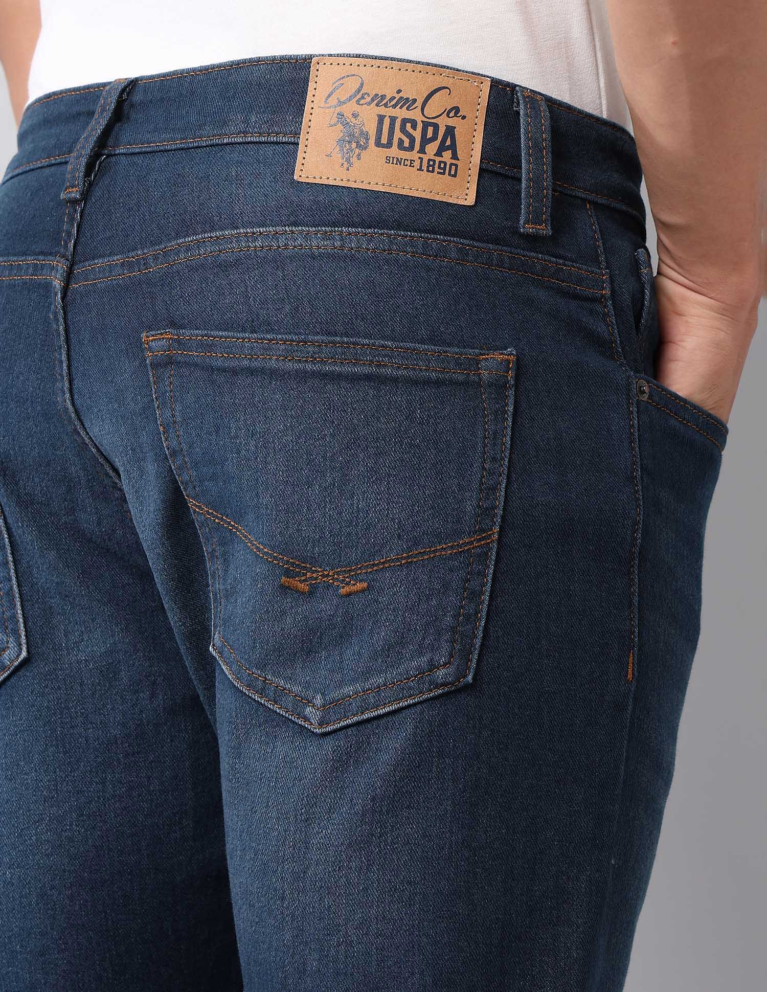 Henry Tapered Fit Blue Jeans Blue - U.S. Polo Assn. India | Large