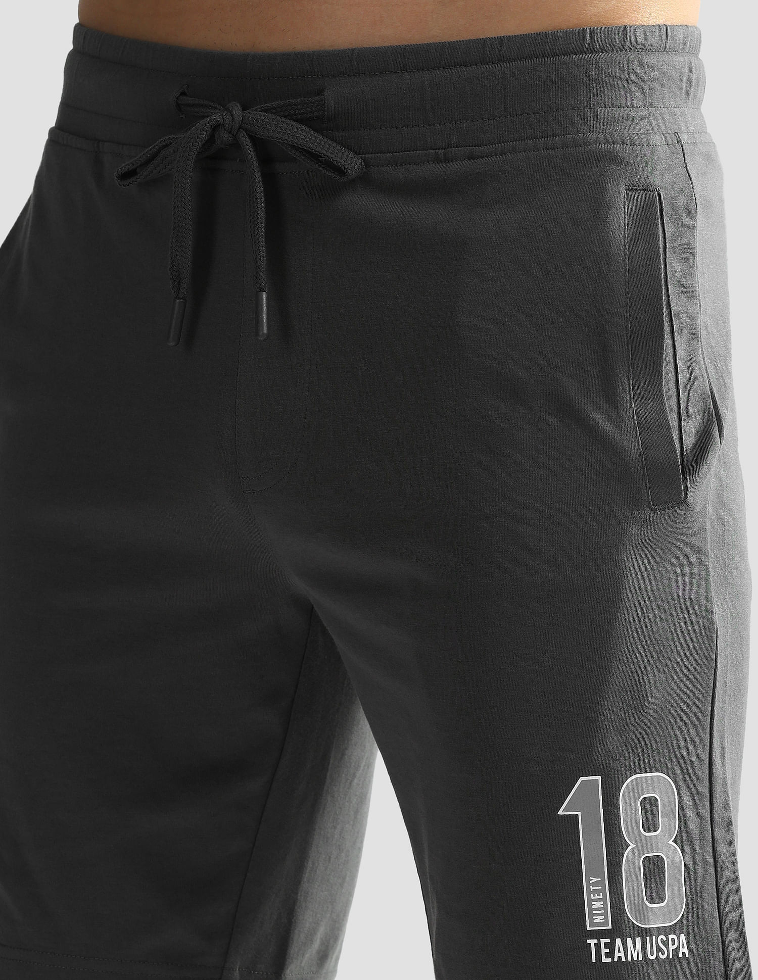 Solid Logo IYAQ Knit Shorts - Pack Of 1 Castlerock - U.S. POLO ASSN. | Large