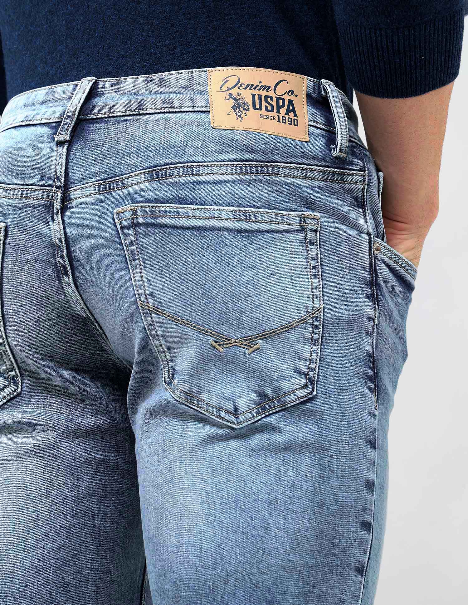 Connor Bootcut Blue Jeans Light Indigo - U.S. POLO ASSN. | Large