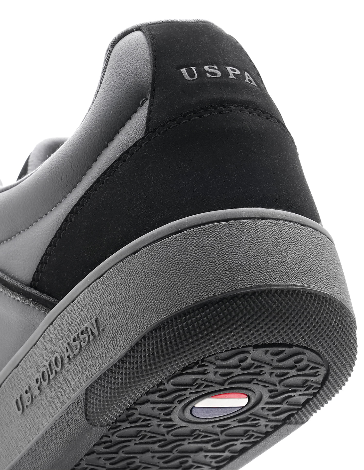 Men Colour Block Jaxon Sneakers Black and Grey - U.S. Polo Assn. India | Large
