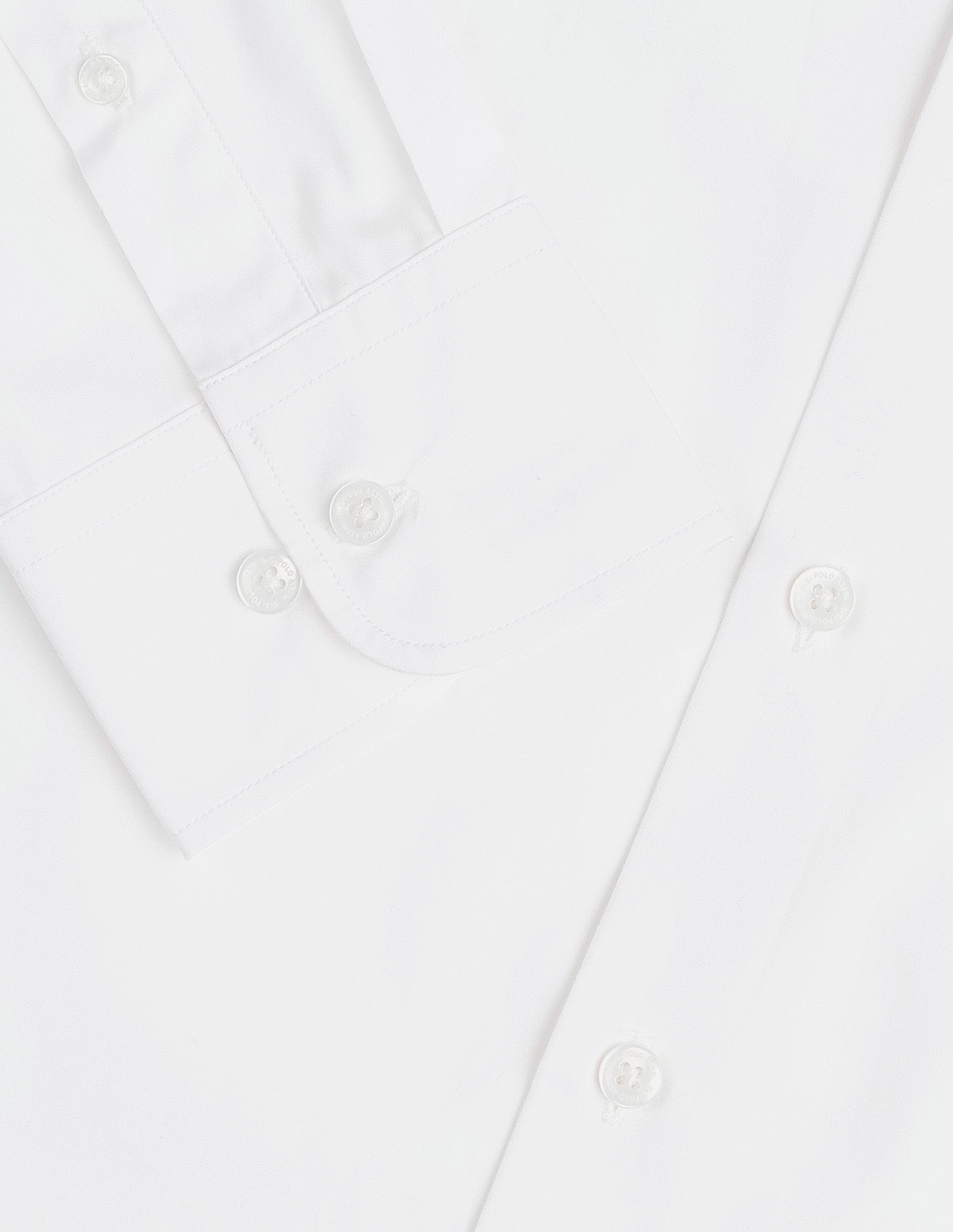 Tailored Fit Solid Shirt White - U.S. POLO ASSN. | Large