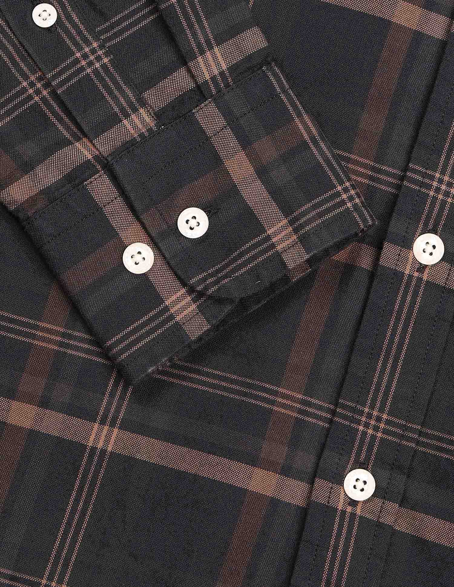 Grid Tattersall Checked Tailored Fit Shirt Ivory - U.S. POLO ASSN. | Large