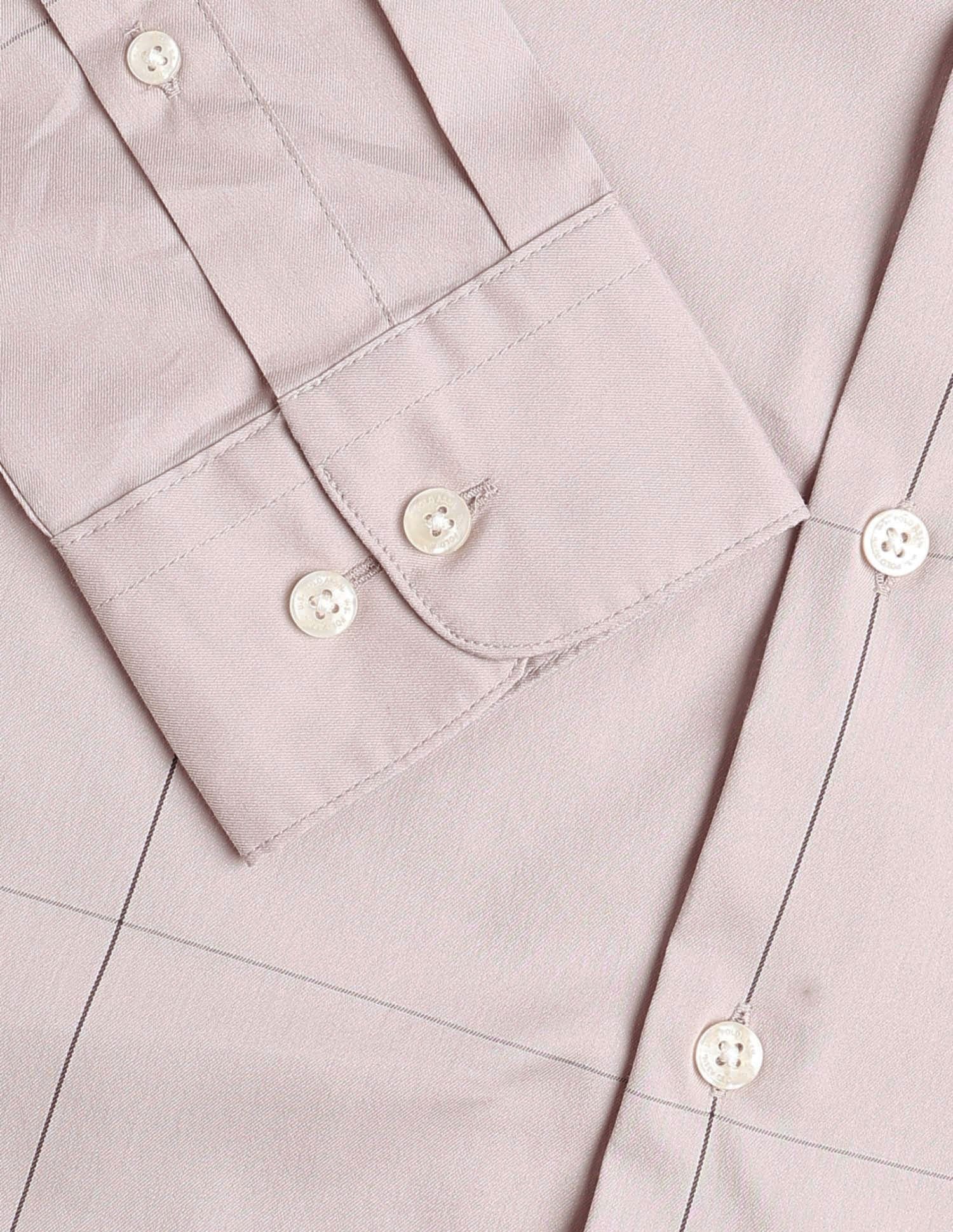 Twill Tailored Fit Shirt Light Khaki - U.S. POLO ASSN. | Large