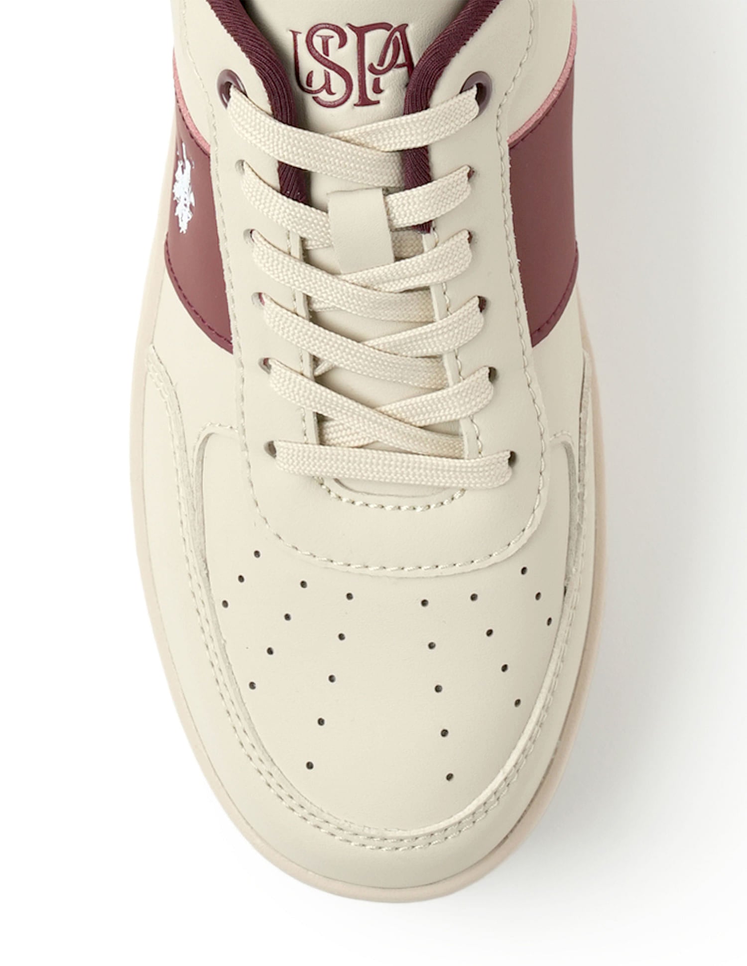 Women Metallic Logo Uno Sneakers Nude - U.S. Polo Assn. India | Large