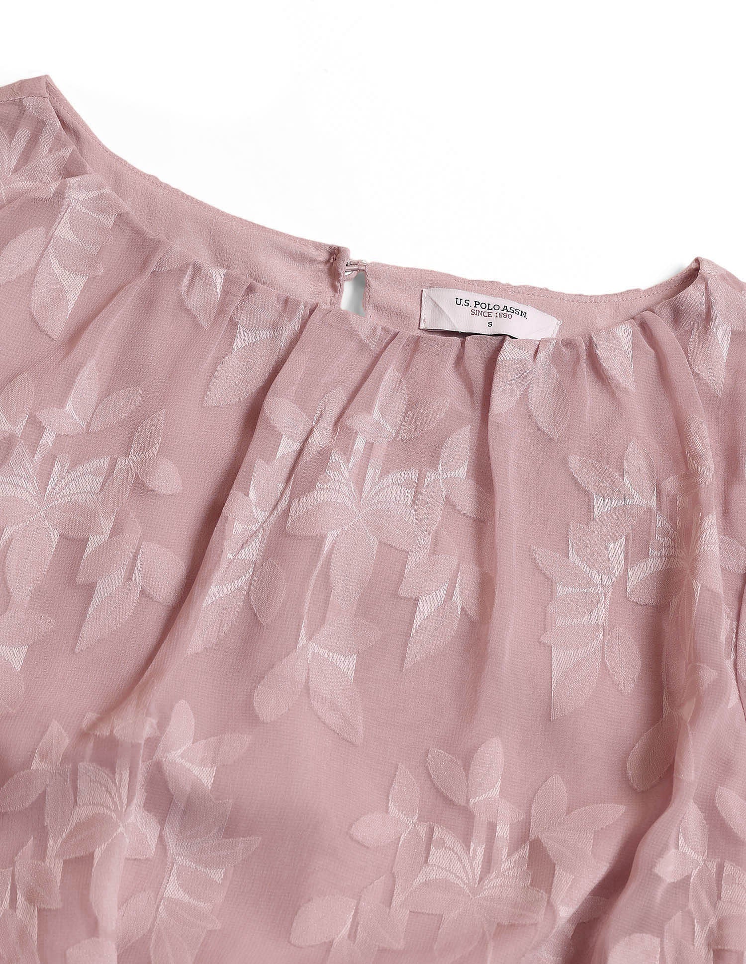 Floral Lace A-Line Dress Pink - U.S. POLO ASSN. | Large