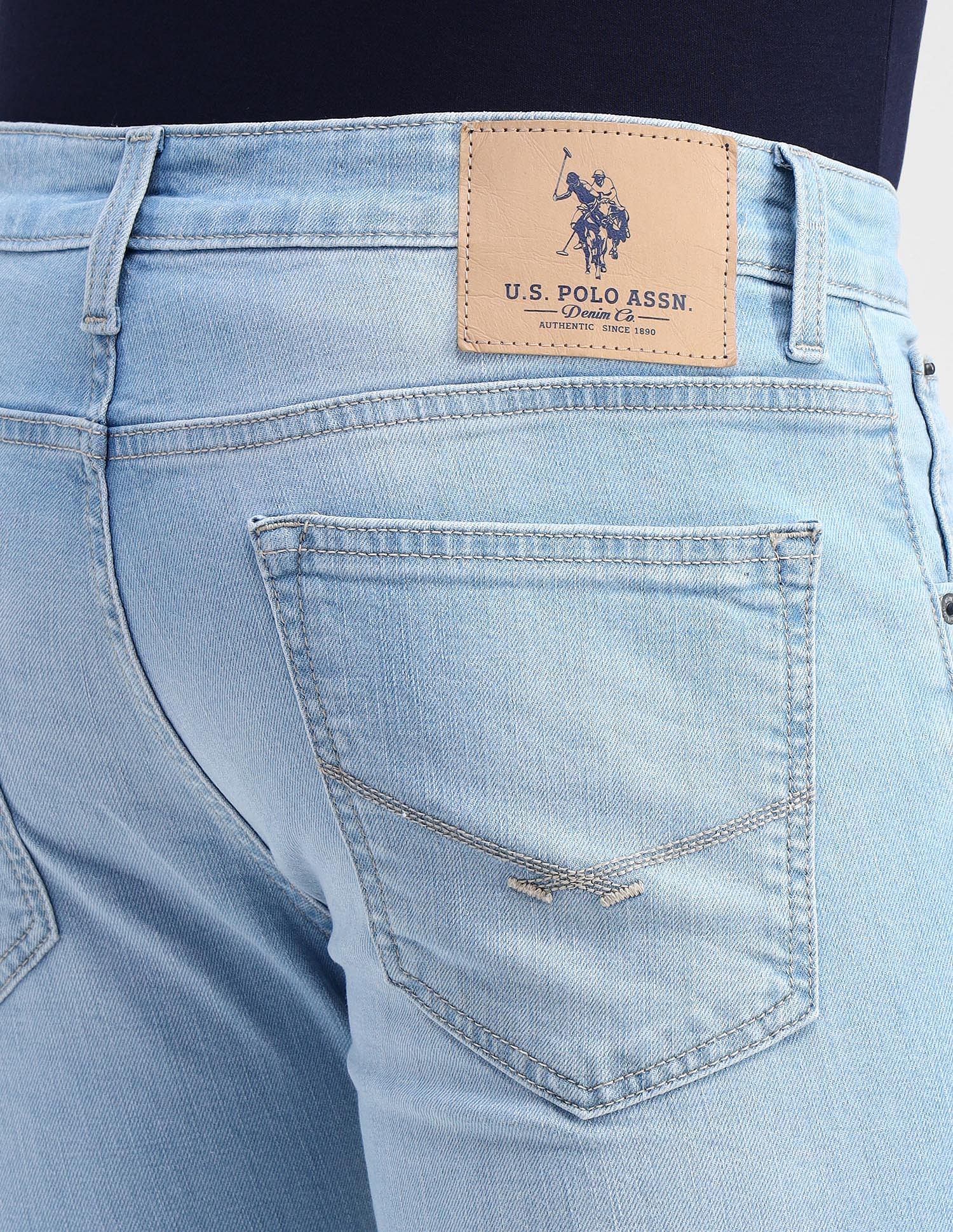 Regallo Skinny Fit Blue Jeans Blue - U.S. POLO ASSN. | Large