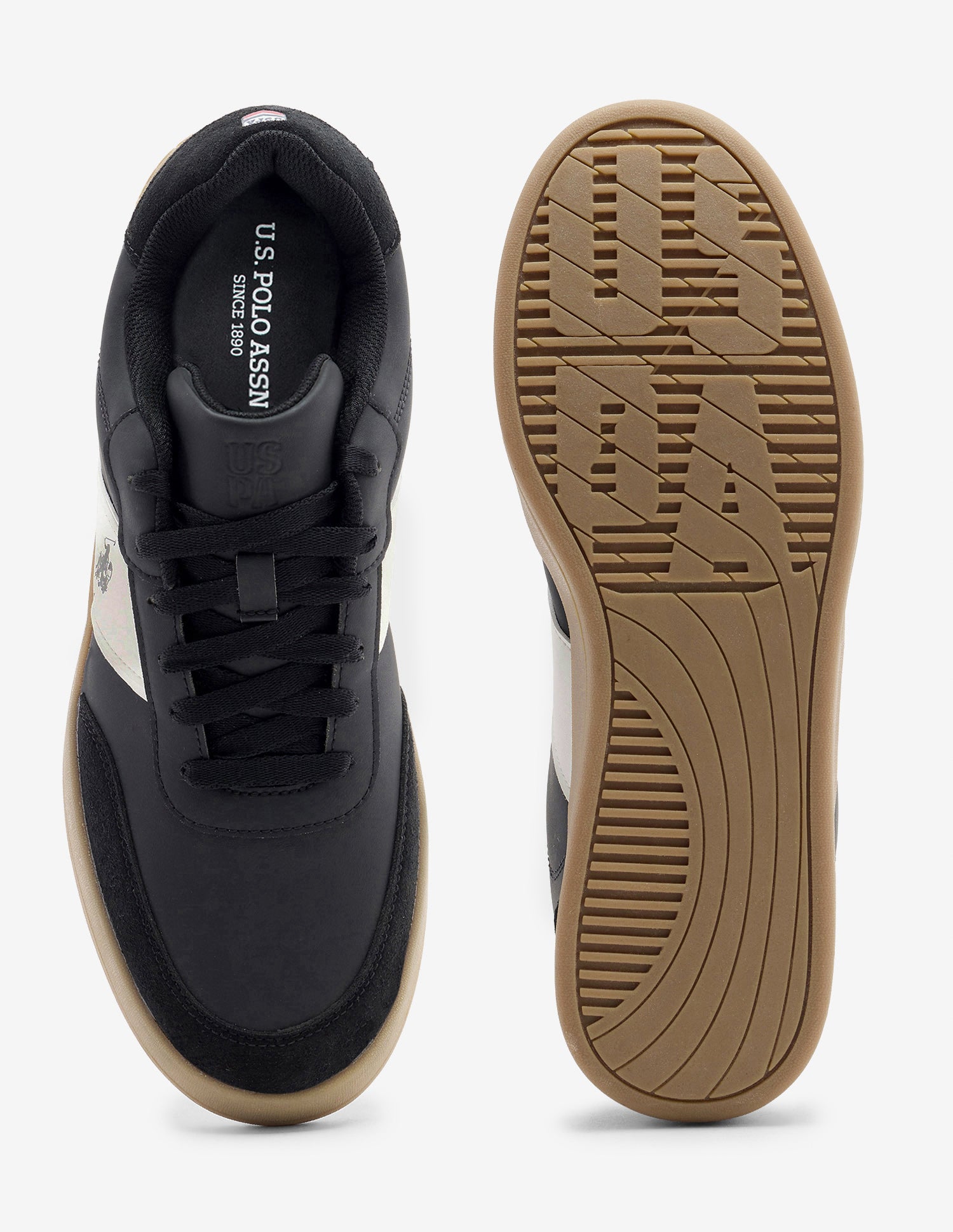 Carson Colour Blocked Sneakers Black - U.S. Polo Assn. India | Large