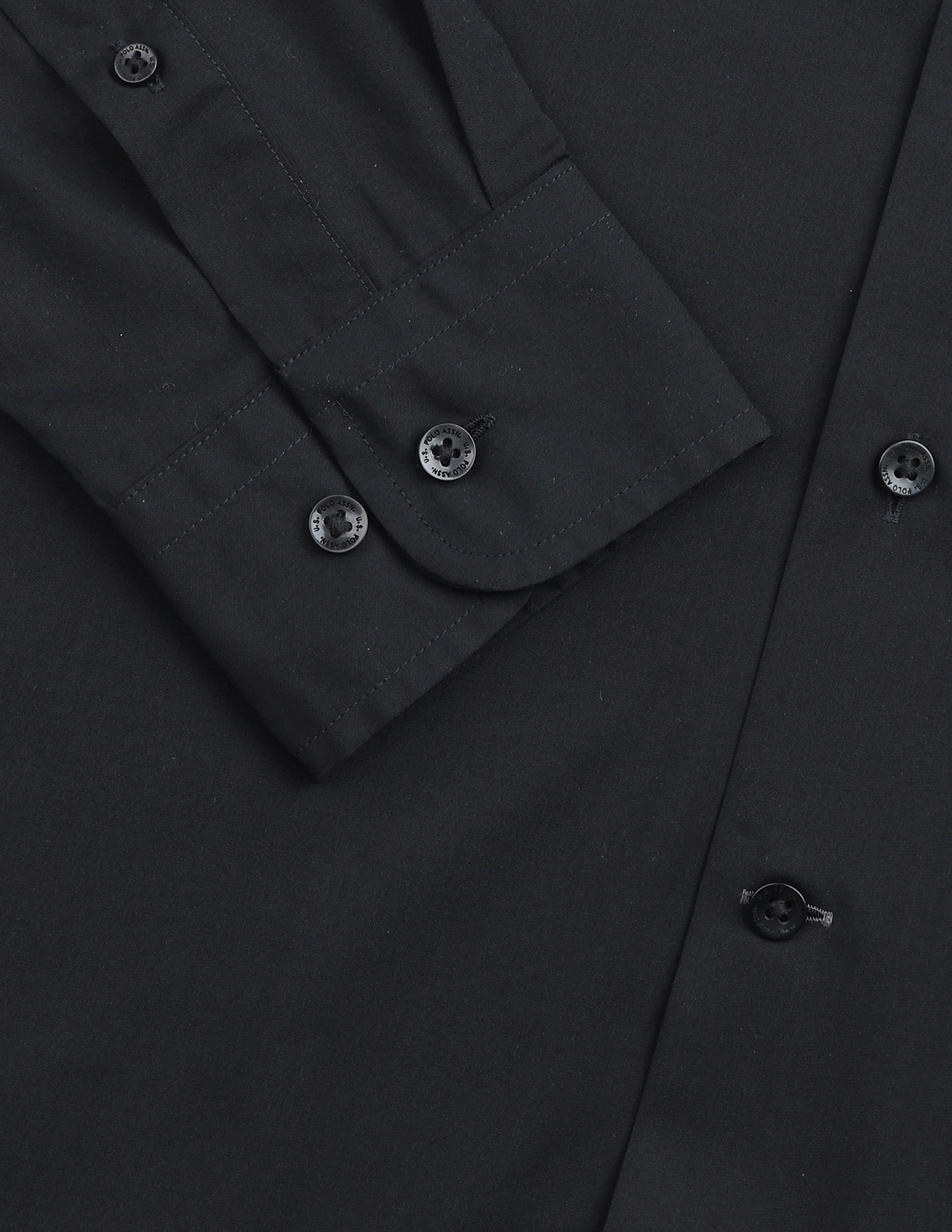 Solid Tailored Fit Shirt Navy - U.S. Polo Assn. India | Large