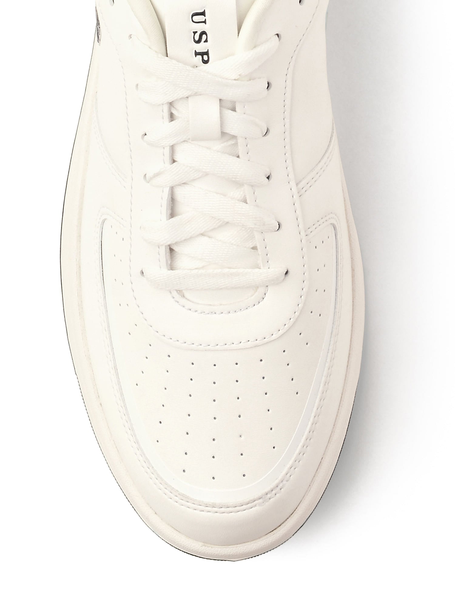 Men Rein 2.0 Off White Retro Court Sneakers White - U.S. Polo Assn. India | Large