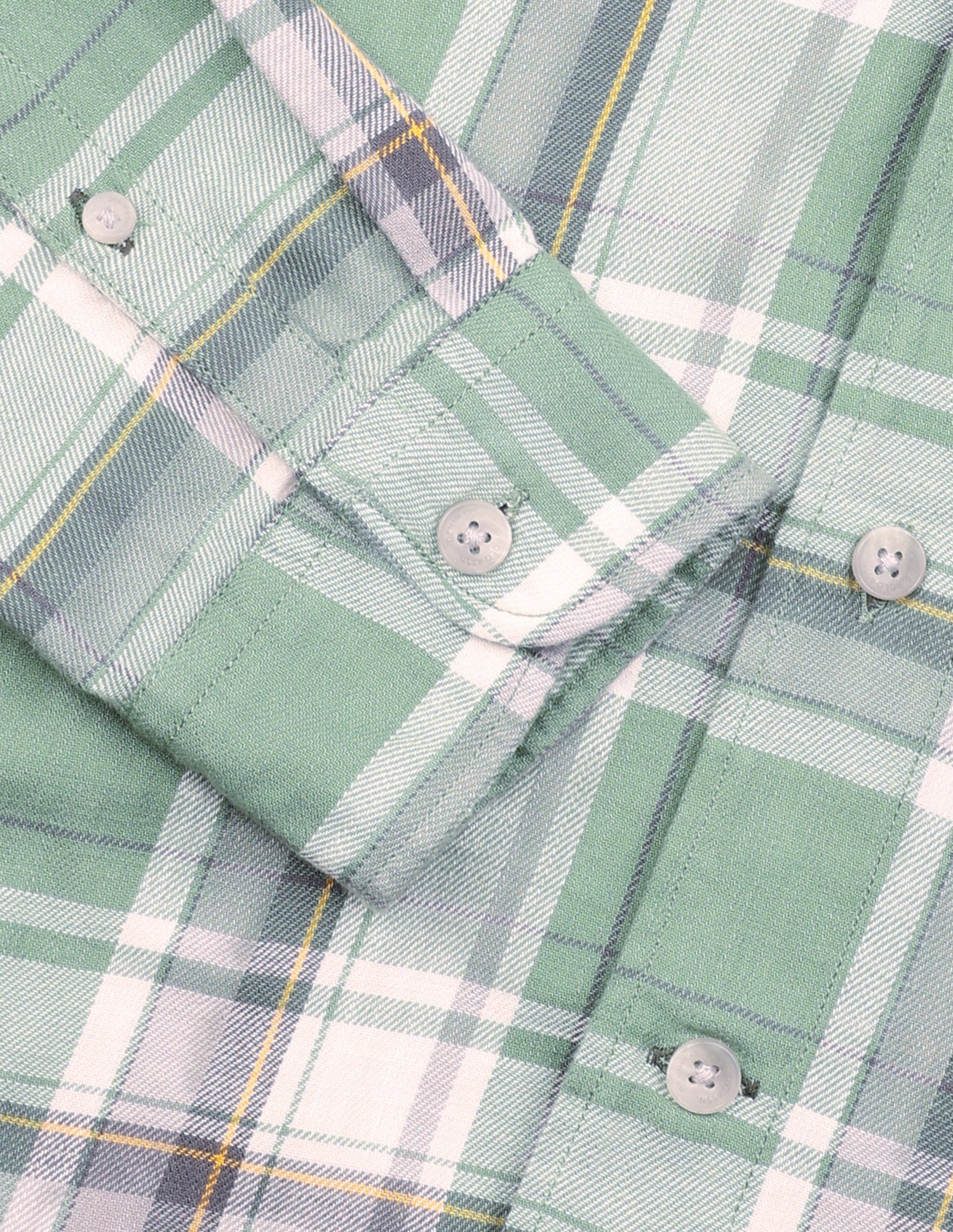Plaid Checked Twill Shirt Green - U.S. Polo Assn. India | Large