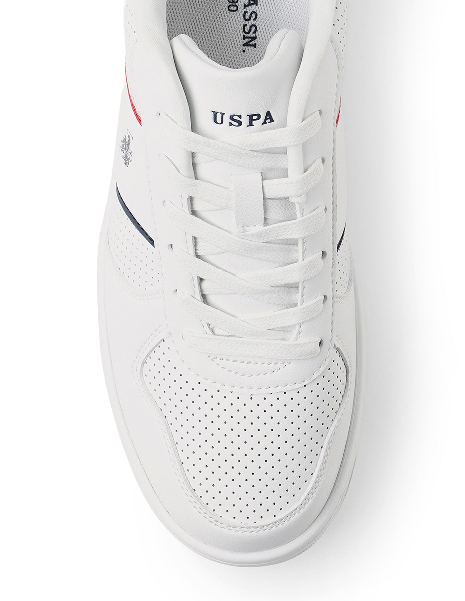 Men Regino Off White Retro Court Sneakers Off White - U.S. Polo Assn. India | Large