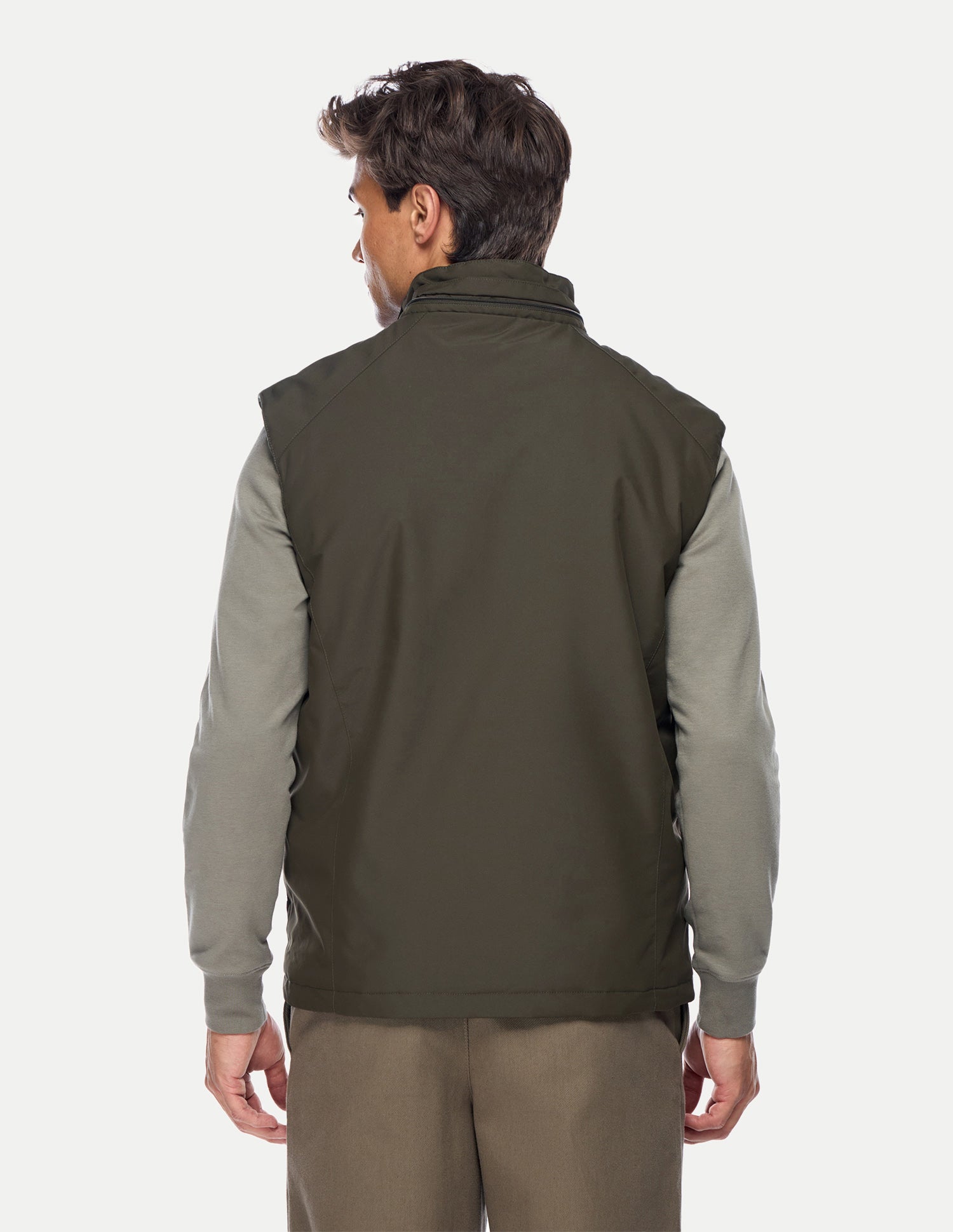 Solid Regular Fit Jacket Olive - U.S. Polo Assn. India | Large