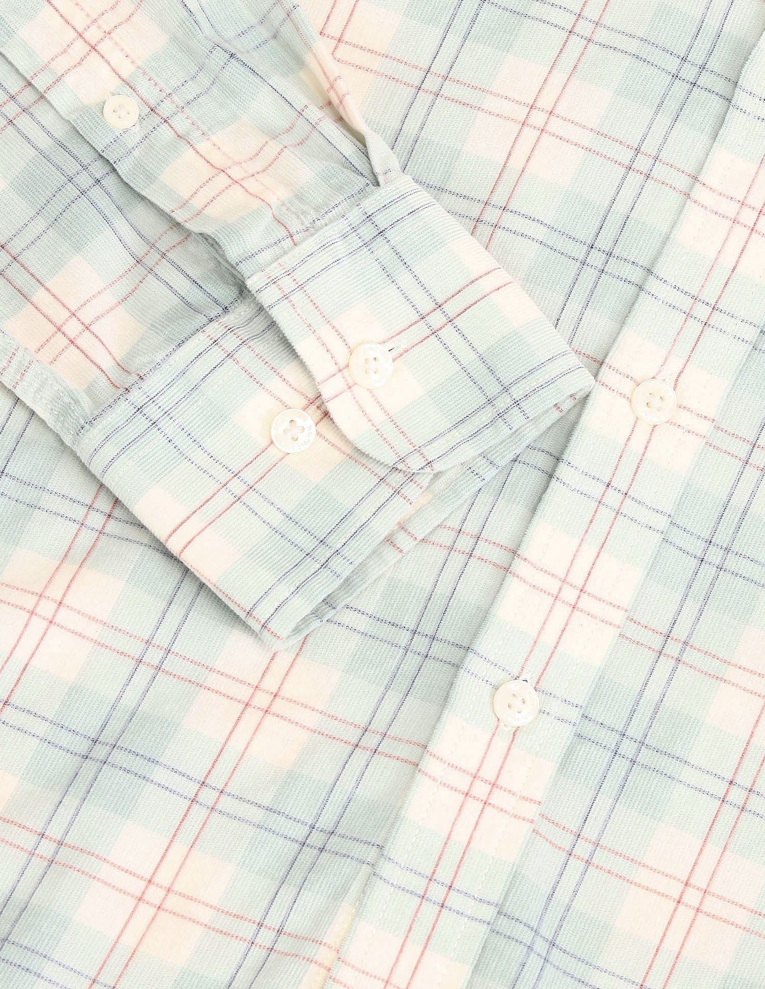 Tailored Fit Button Down Shirt Light Green - U.S. Polo Assn. India | Large